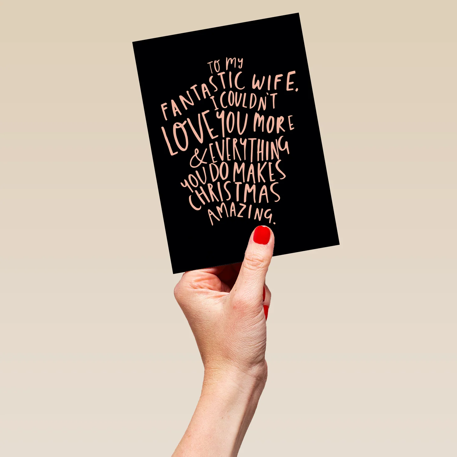 Personalised Fantastic Wife Couldn't Love You More Christmas Card - Image 5