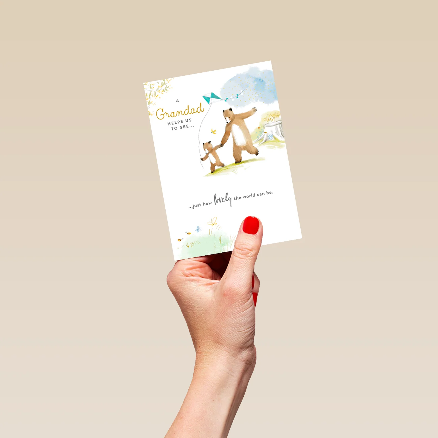 Personalised Father's Day Big Baby Bear Grandad Card - Image 4