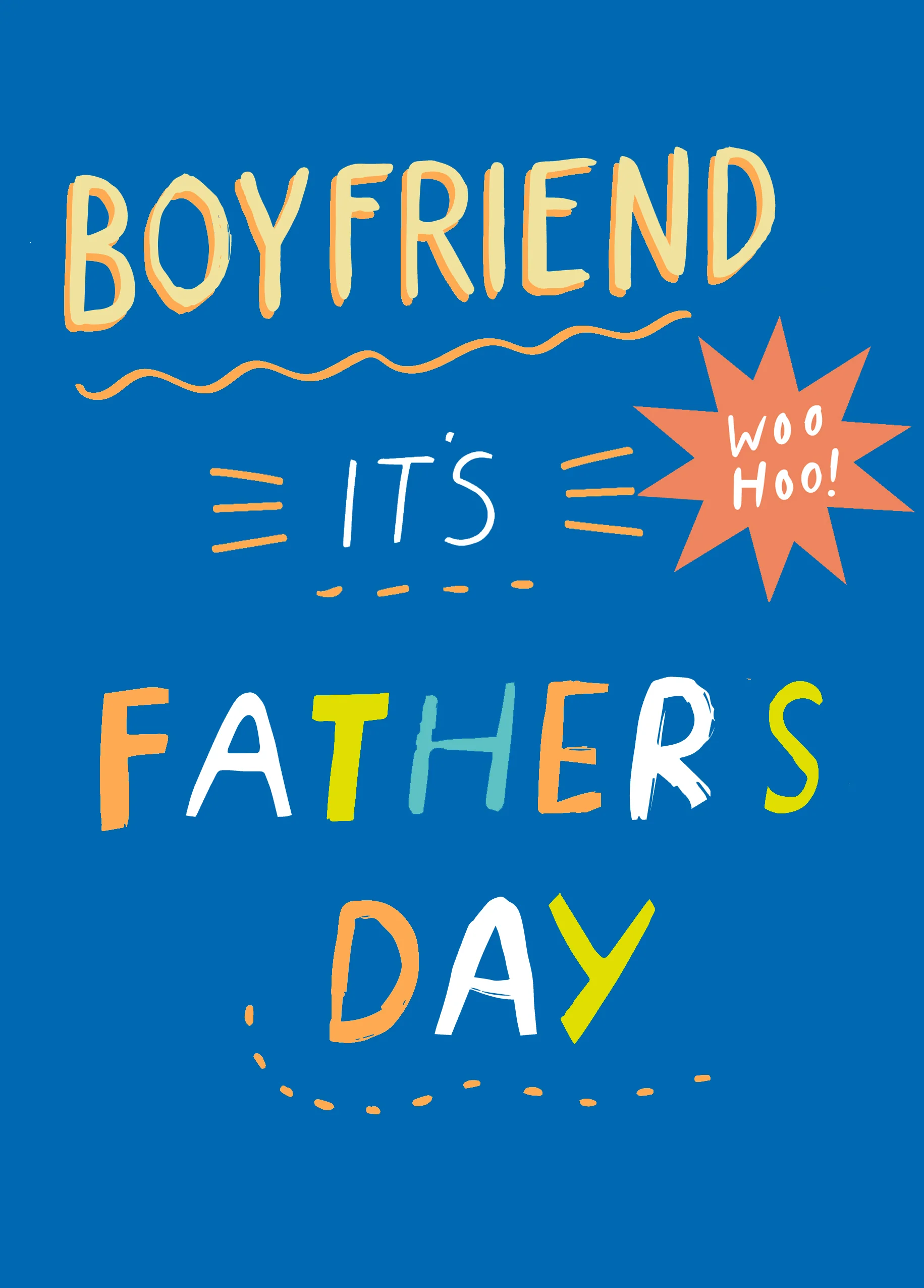 Personalised Father's Day Card For Boyfriend