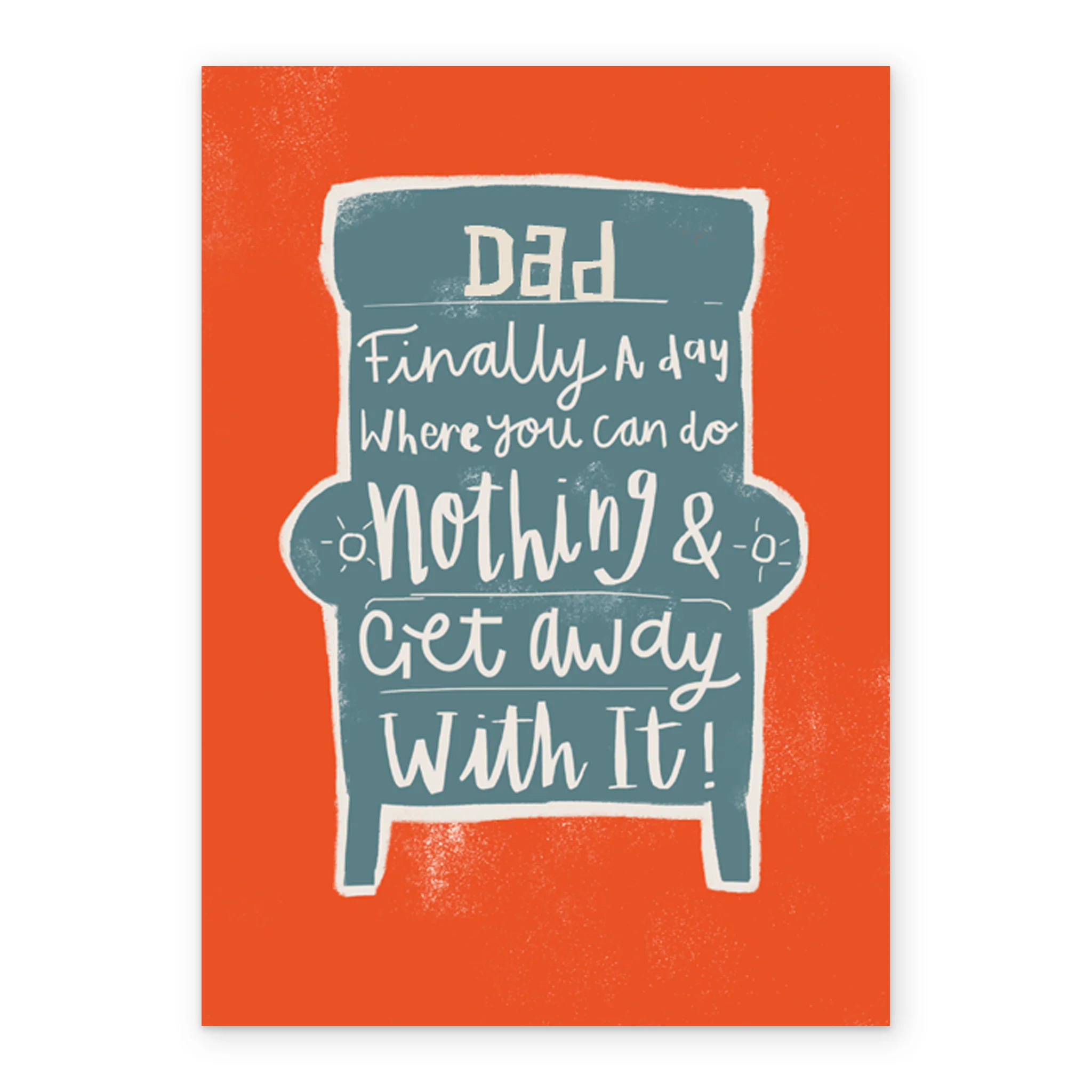 Personalised Favourite Chair Birthday Card For Dad - Image 2