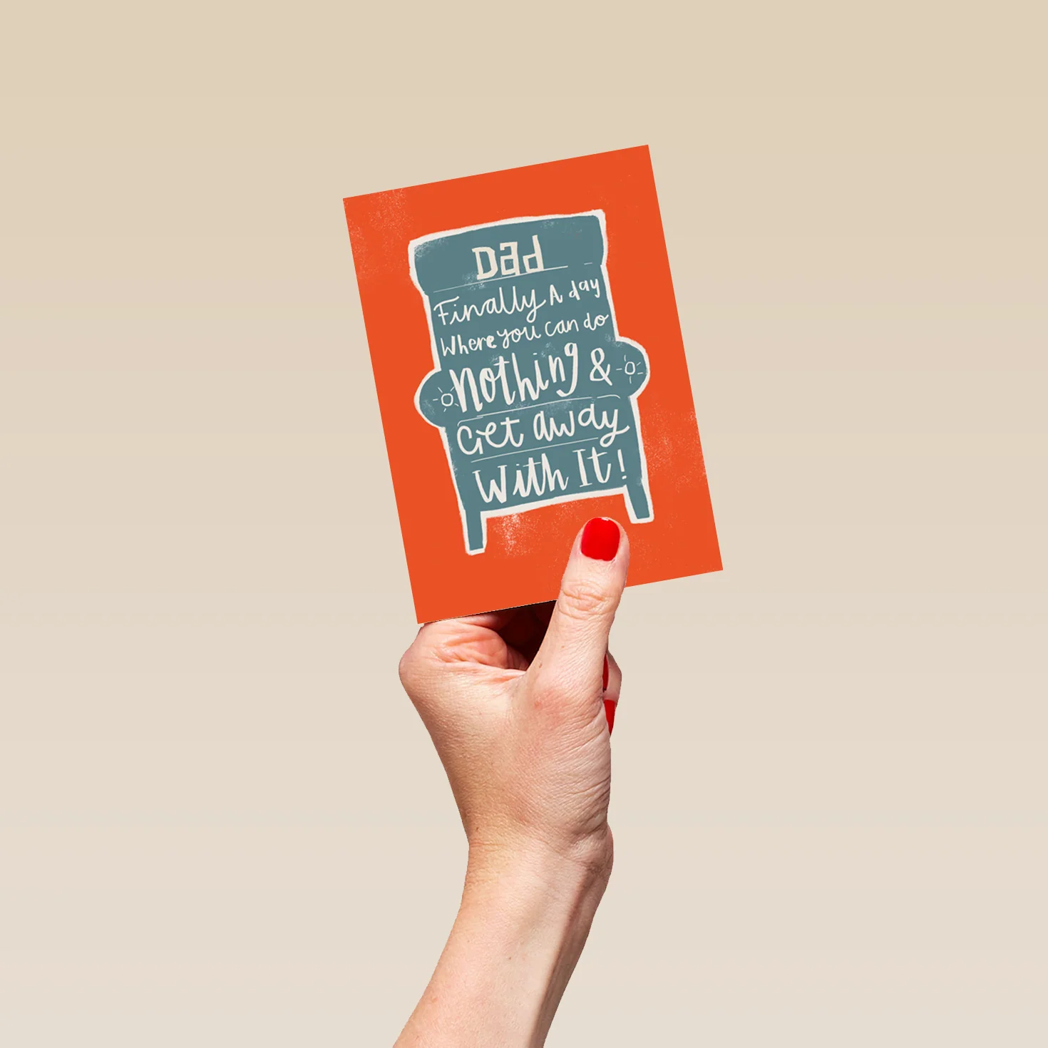 Personalised Favourite Chair Birthday Card For Dad - Image 4