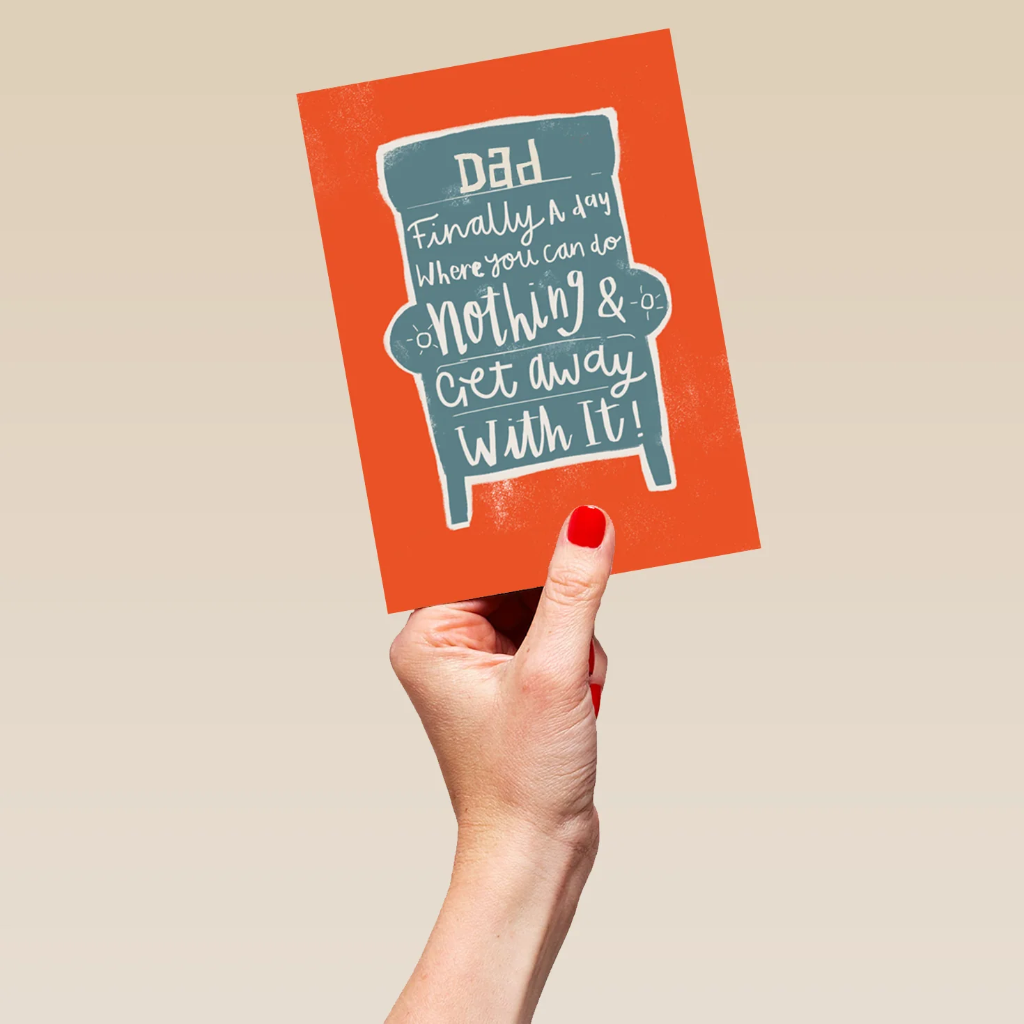 Personalised Favourite Chair Birthday Card For Dad - Image 5