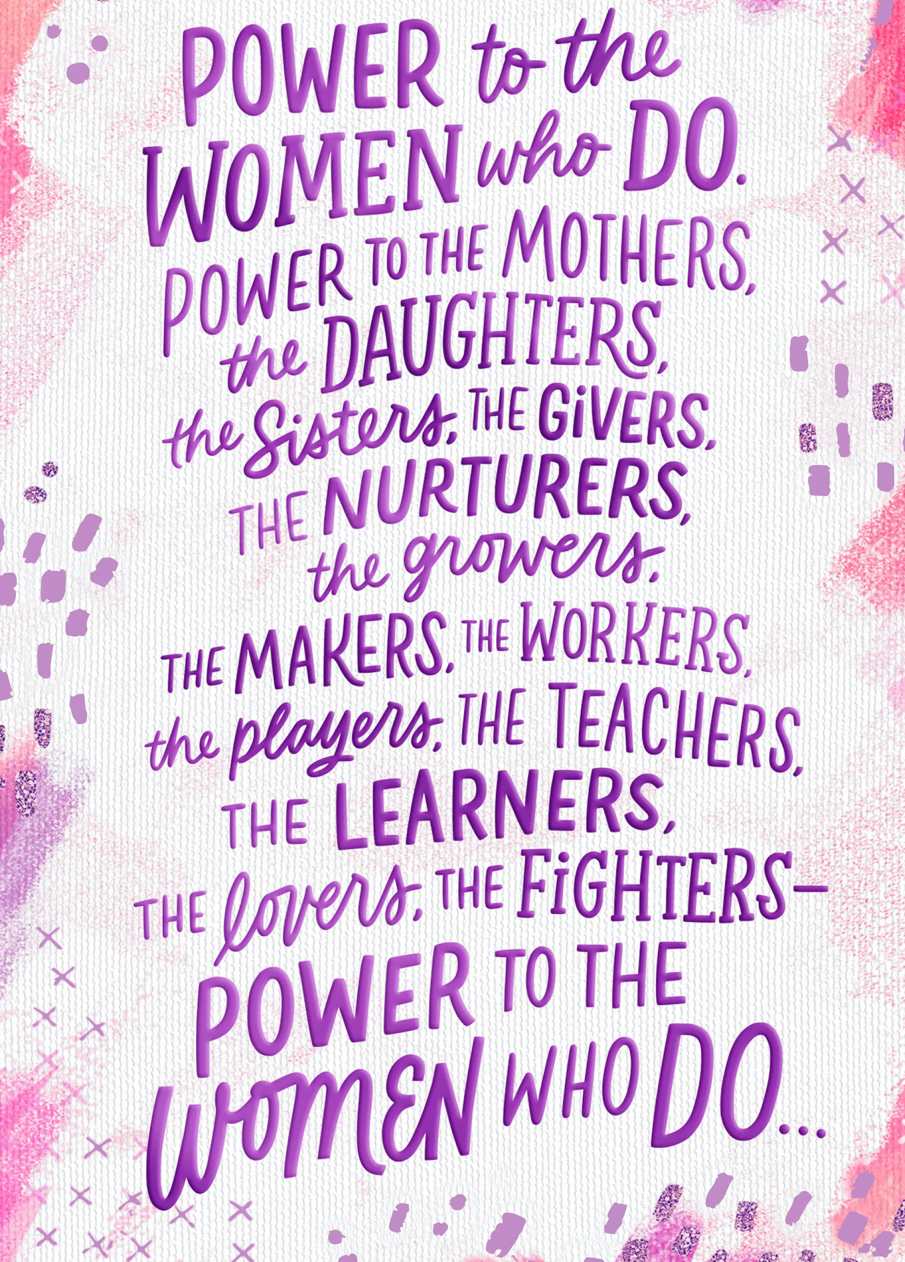 Personalised Female Power Encouragement Card