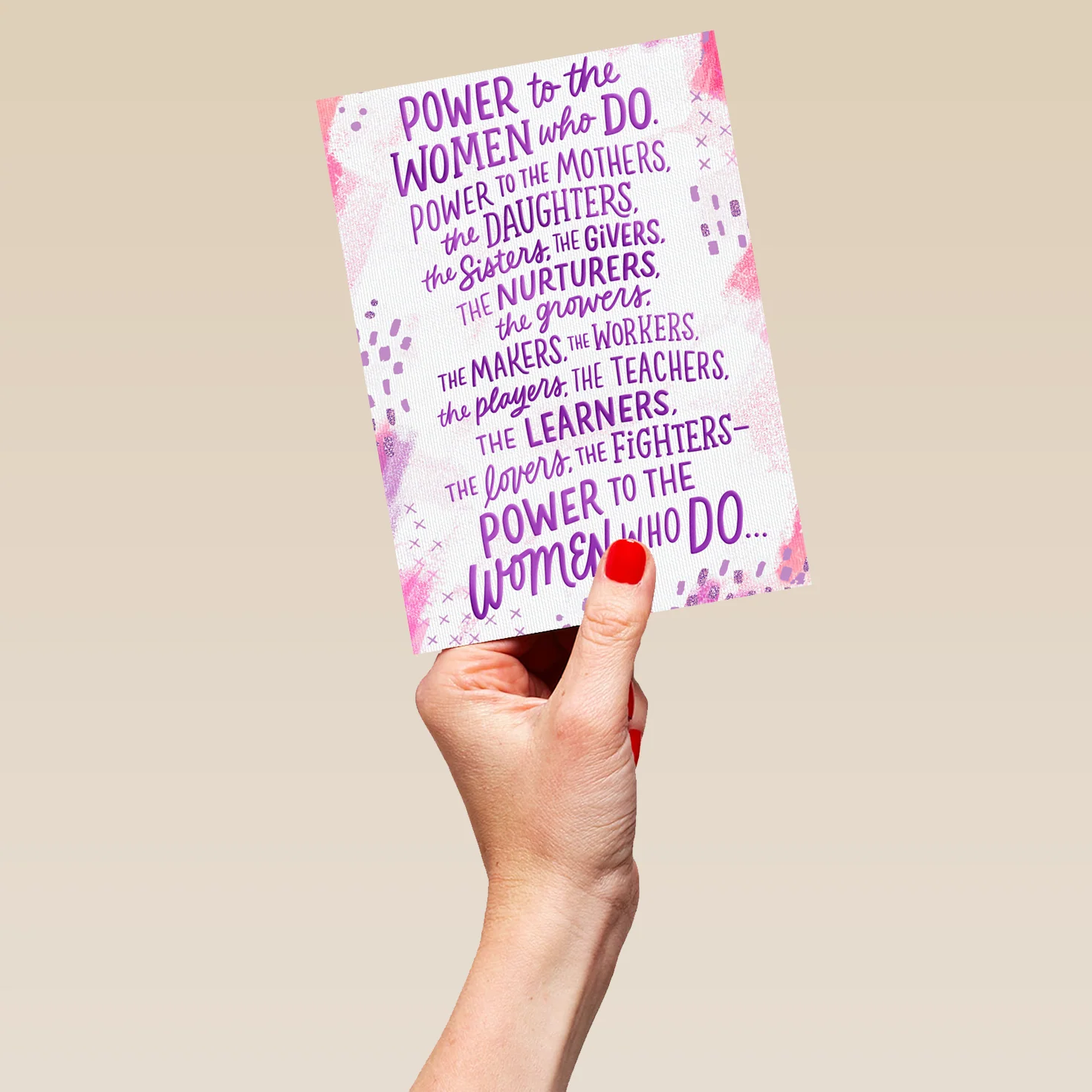 Personalised Female Power Encouragement Card - Image 5