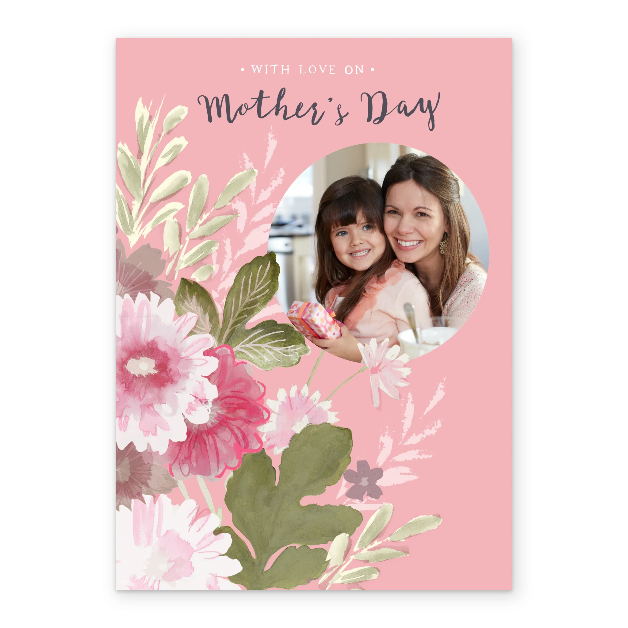 Personalised Floral Arrangement Mother's Day Photo Upload Card - Image 2