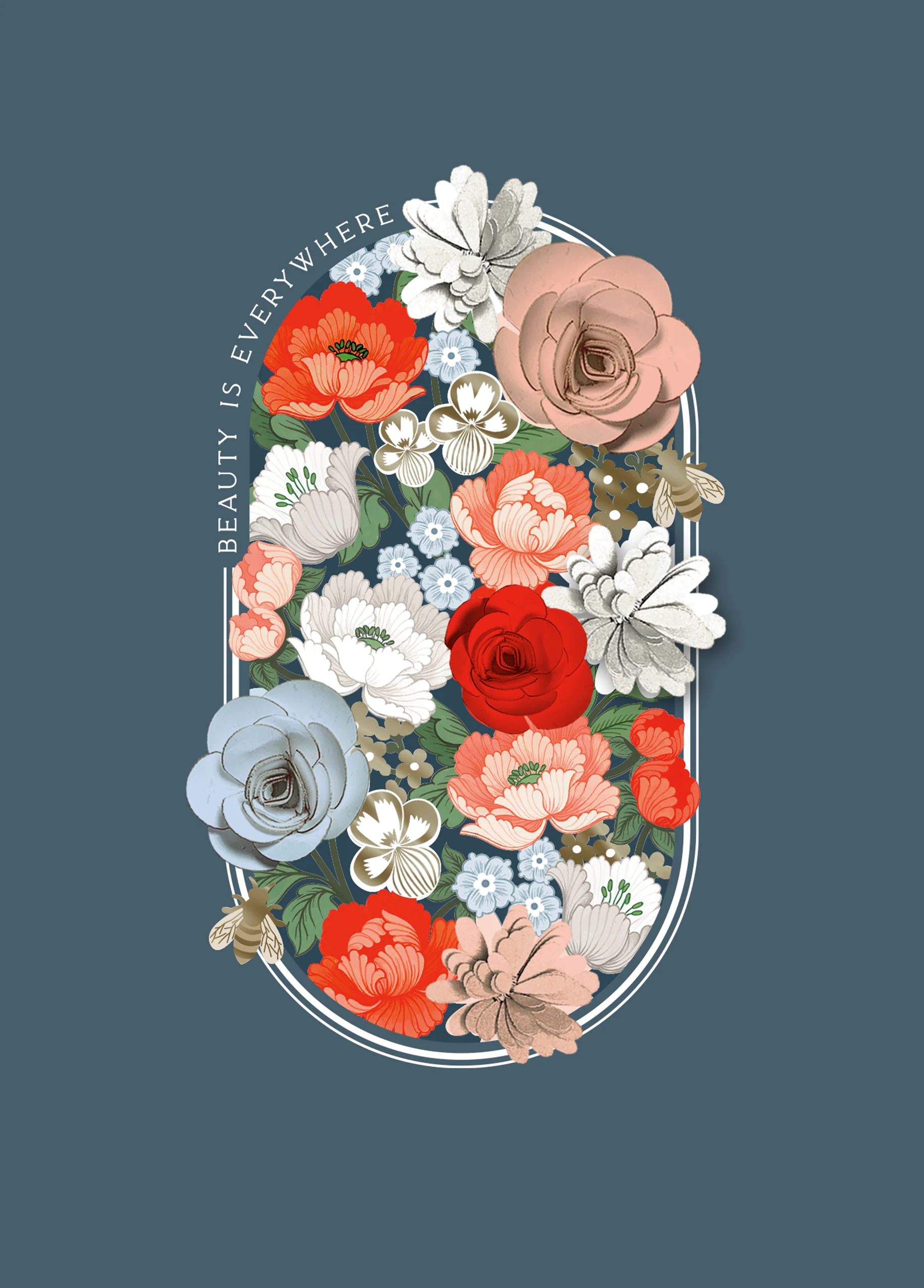 Personalised Floral 'Beauty Is Everywhere' Birthday Card