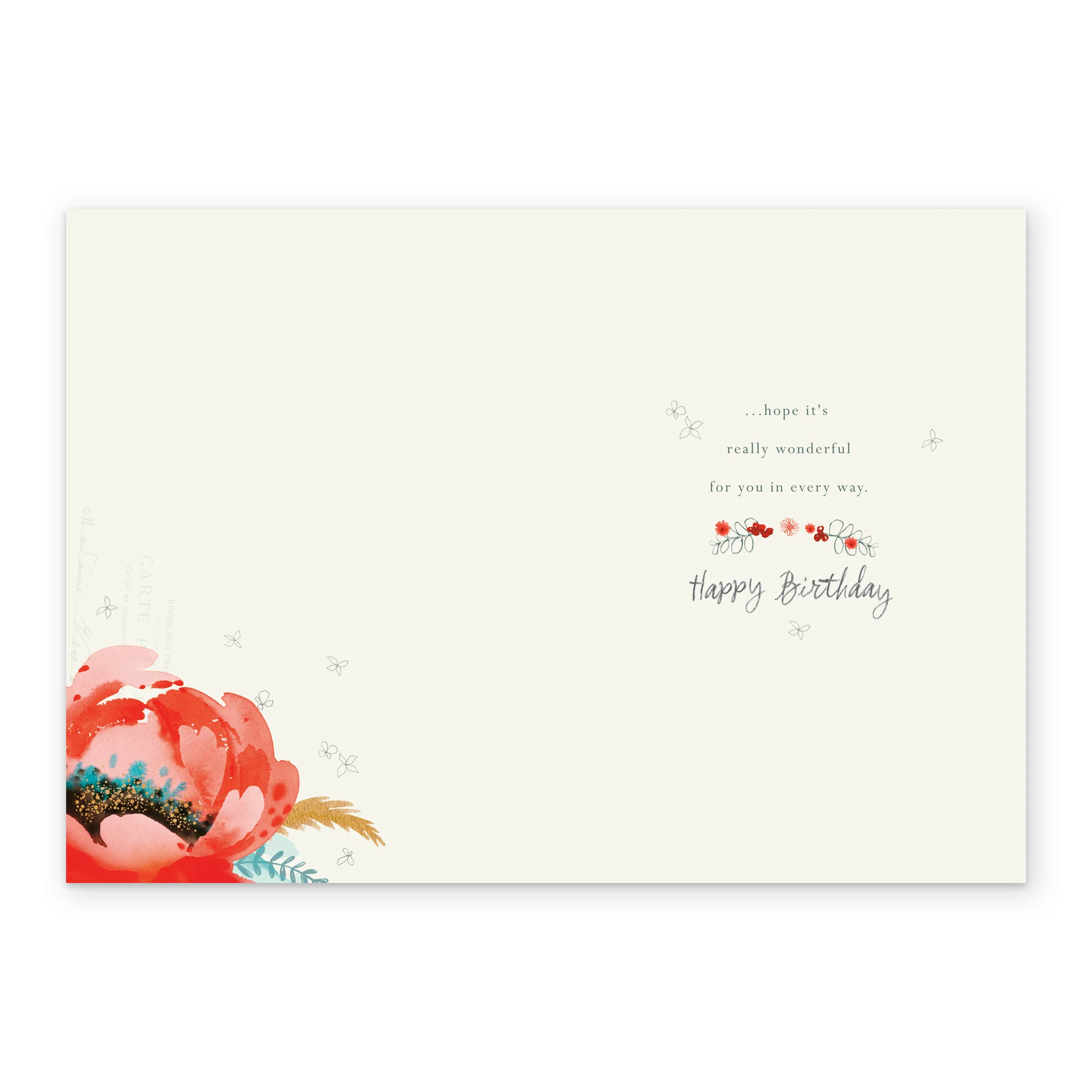 Personalised Floral Birthday Card For Gran - Image 3