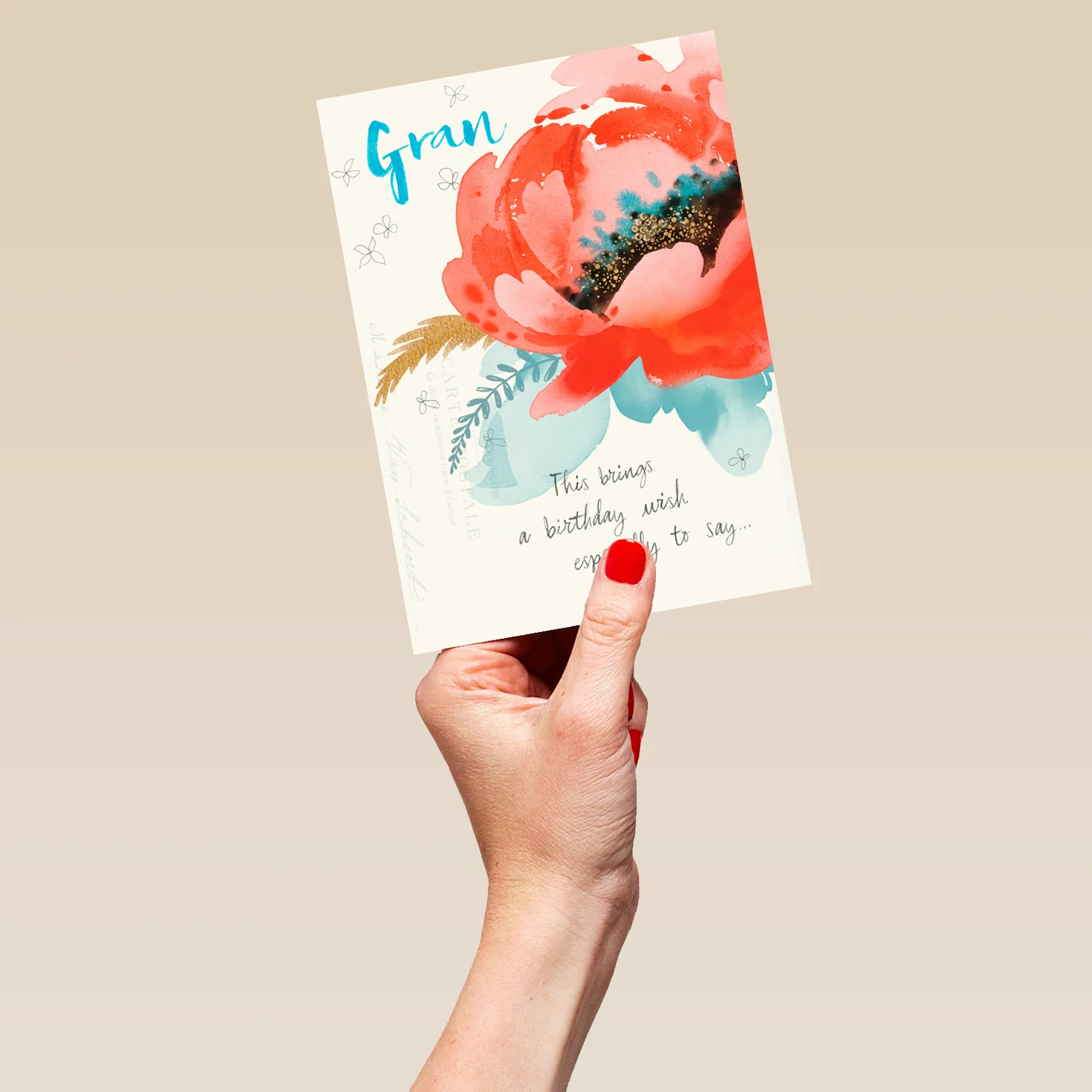 Personalised Floral Birthday Card For Gran - Image 5
