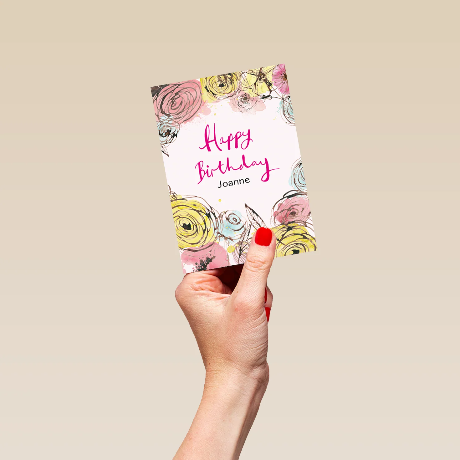 Personalised Floral Birthday Card For Sister - Image 4