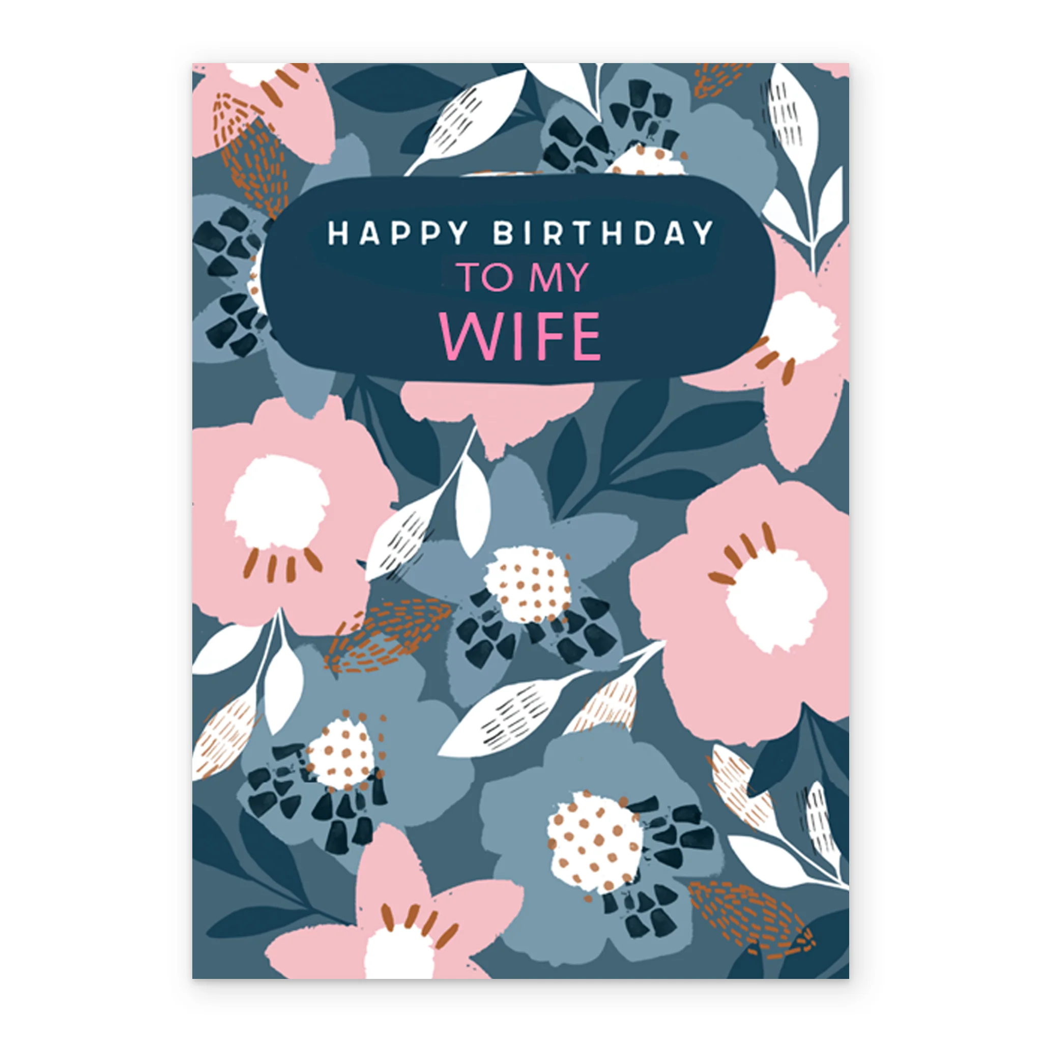 Personalised Floral Birthday Card For Wife - Image 2