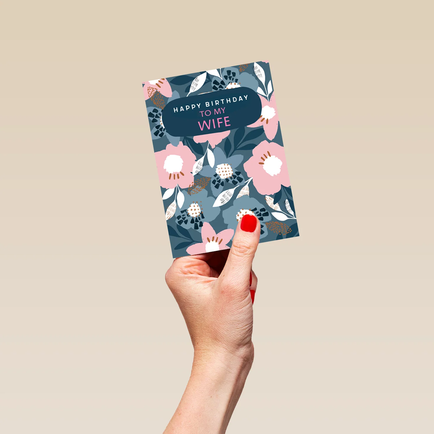 Personalised Floral Birthday Card For Wife - Image 4