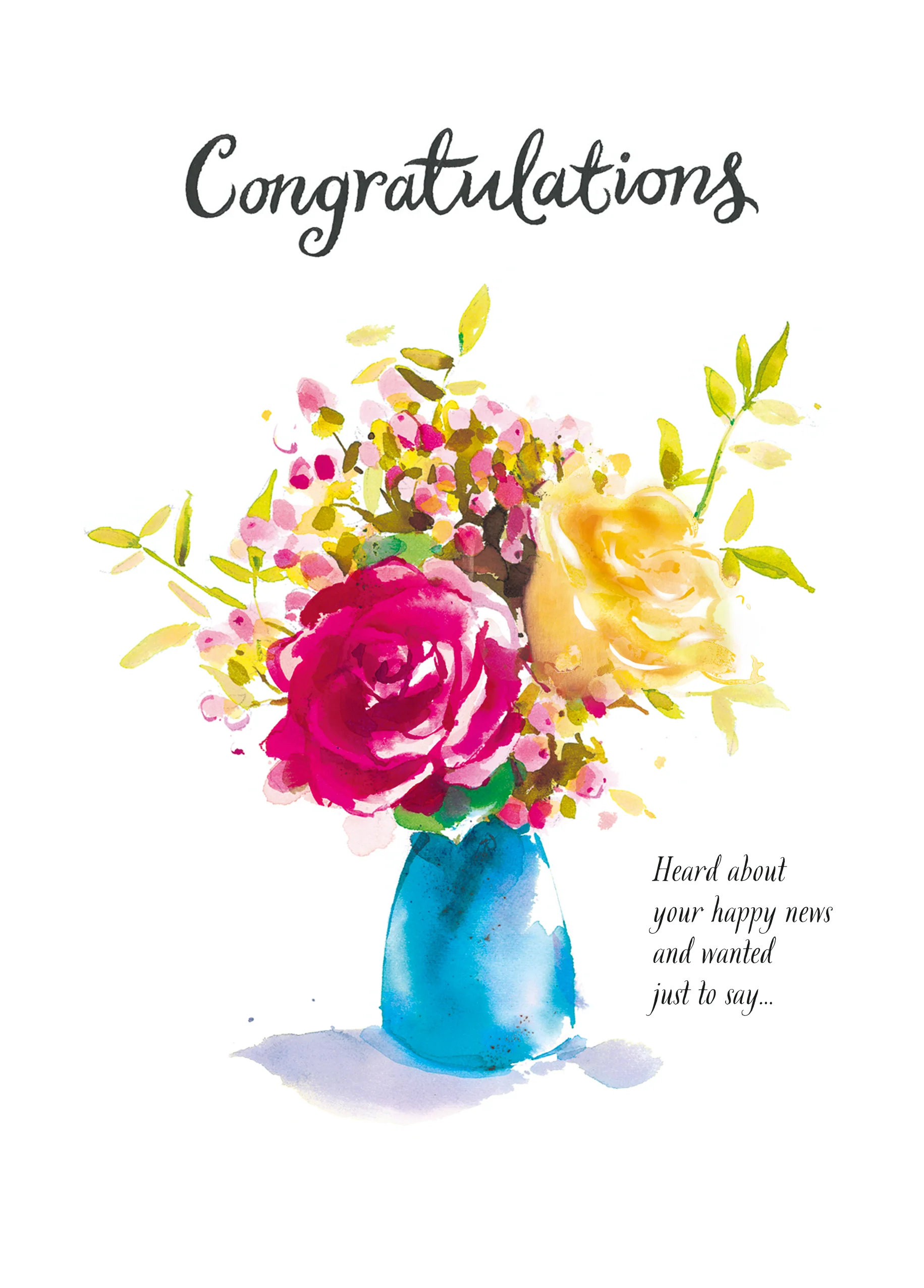 Personalised Floral Bouquet Congratulations Card