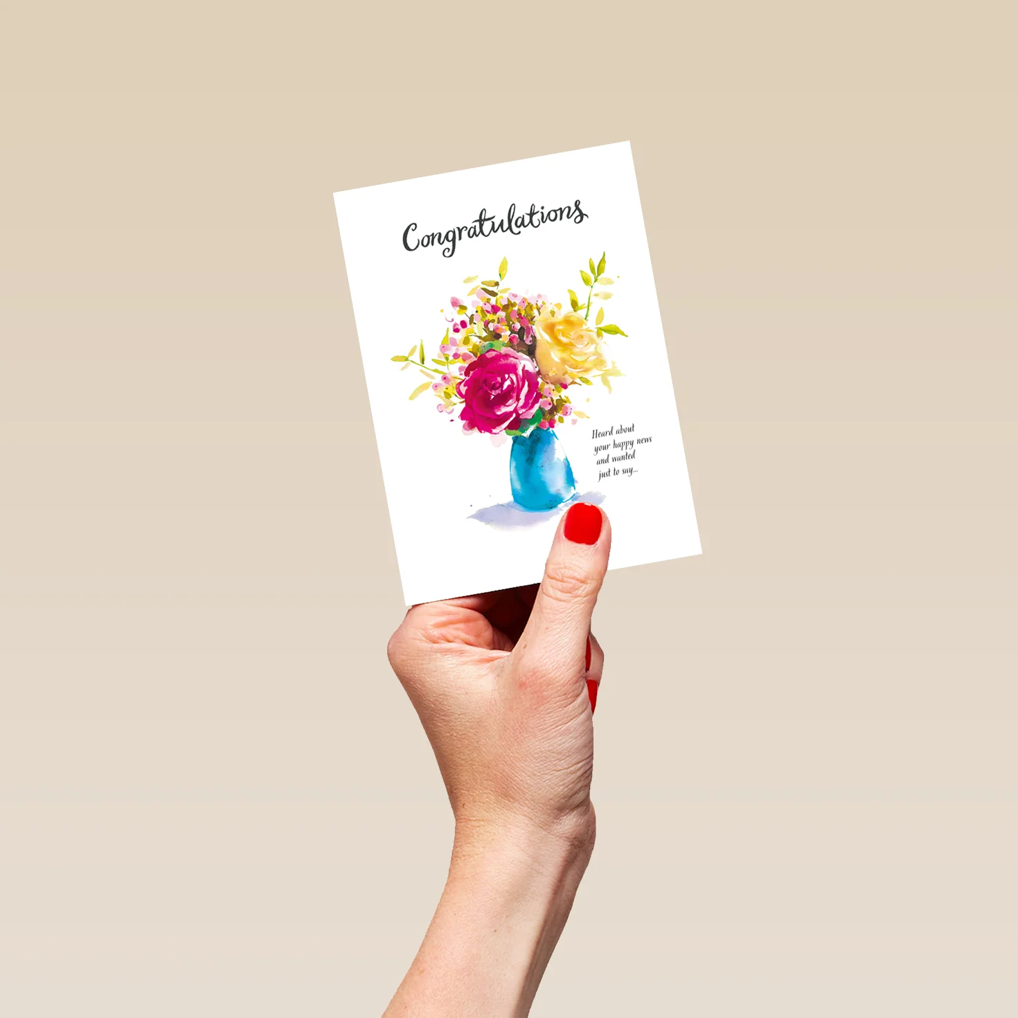 Personalised Floral Bouquet Congratulations Card - Image 4