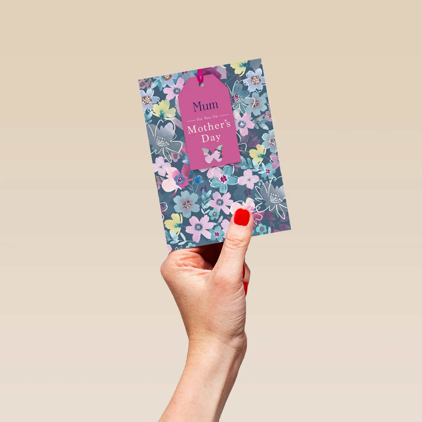 Personalised Floral Bouquet Pattern Mother's Day Card For Mum - Image 4