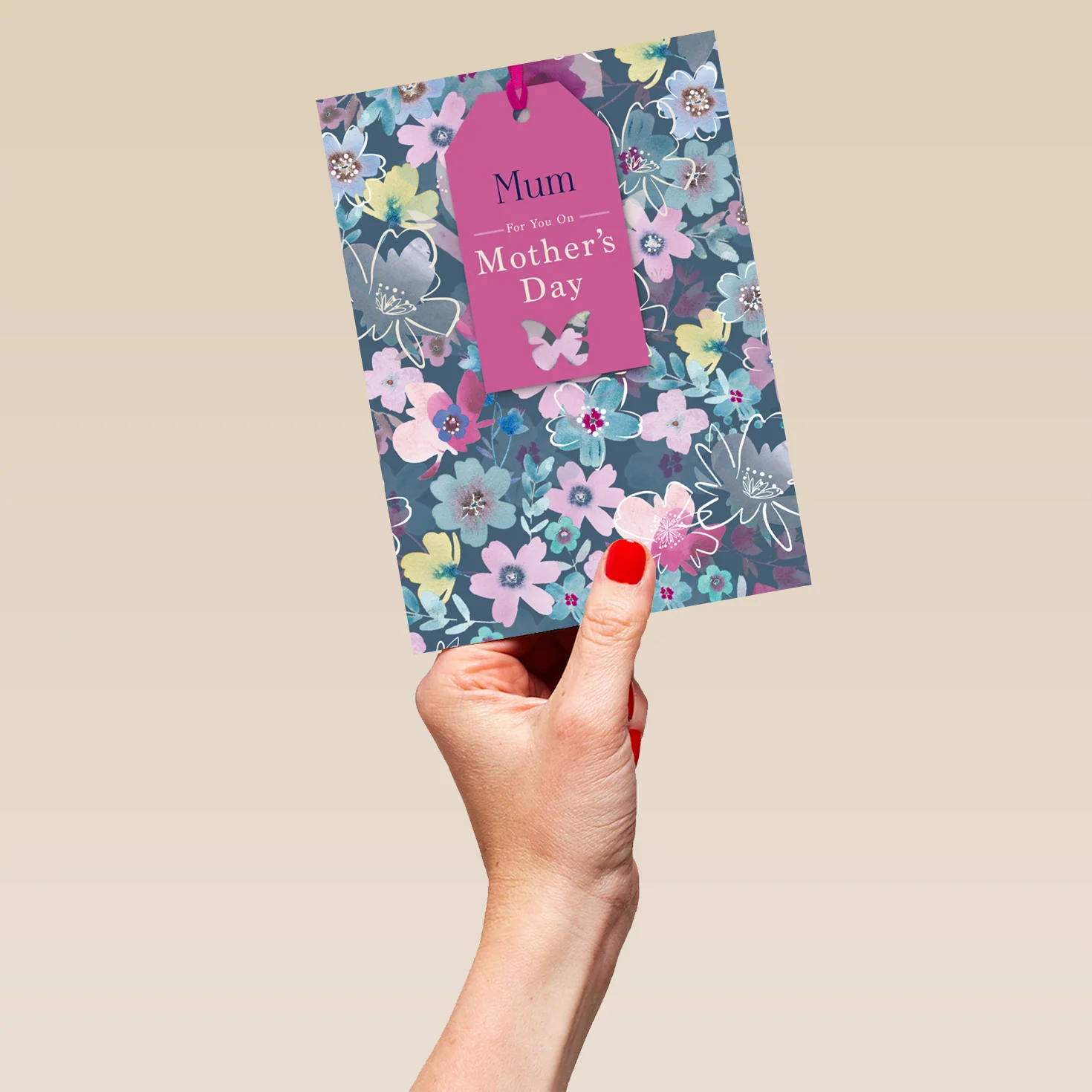 Personalised Floral Bouquet Pattern Mother's Day Card For Mum - Image 5