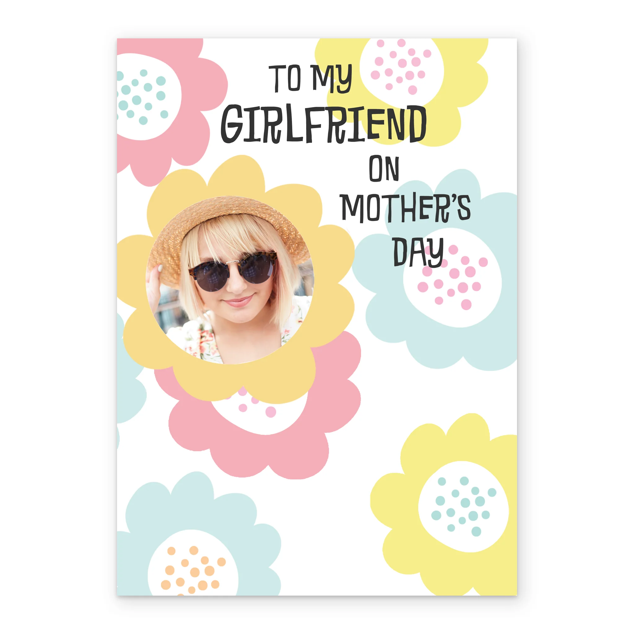 Personalised Floral Mother's Day Photo Upload Card For Girlfriend - Image 2