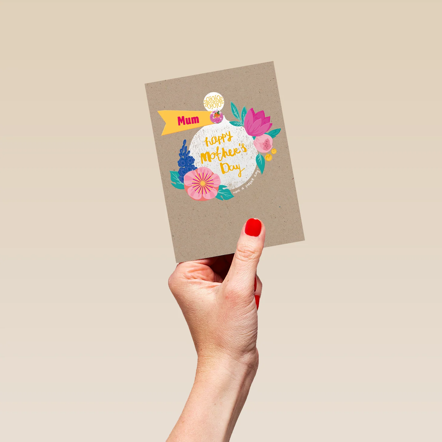 Personalised Floral Perfume Bottle Mother's Day Card For Mum - Image 4