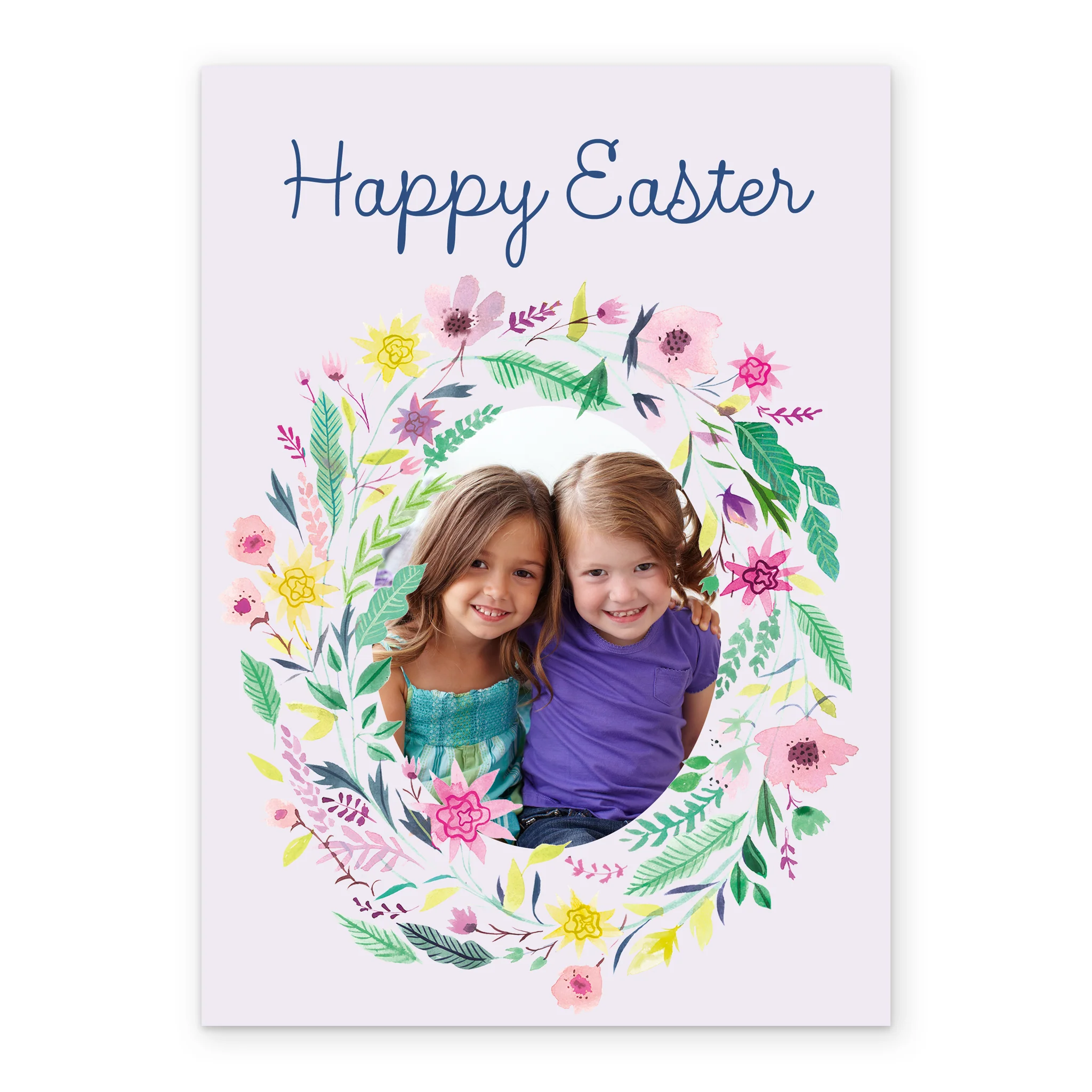 Personalised Floral Photo Upload Easter Card - Image 2