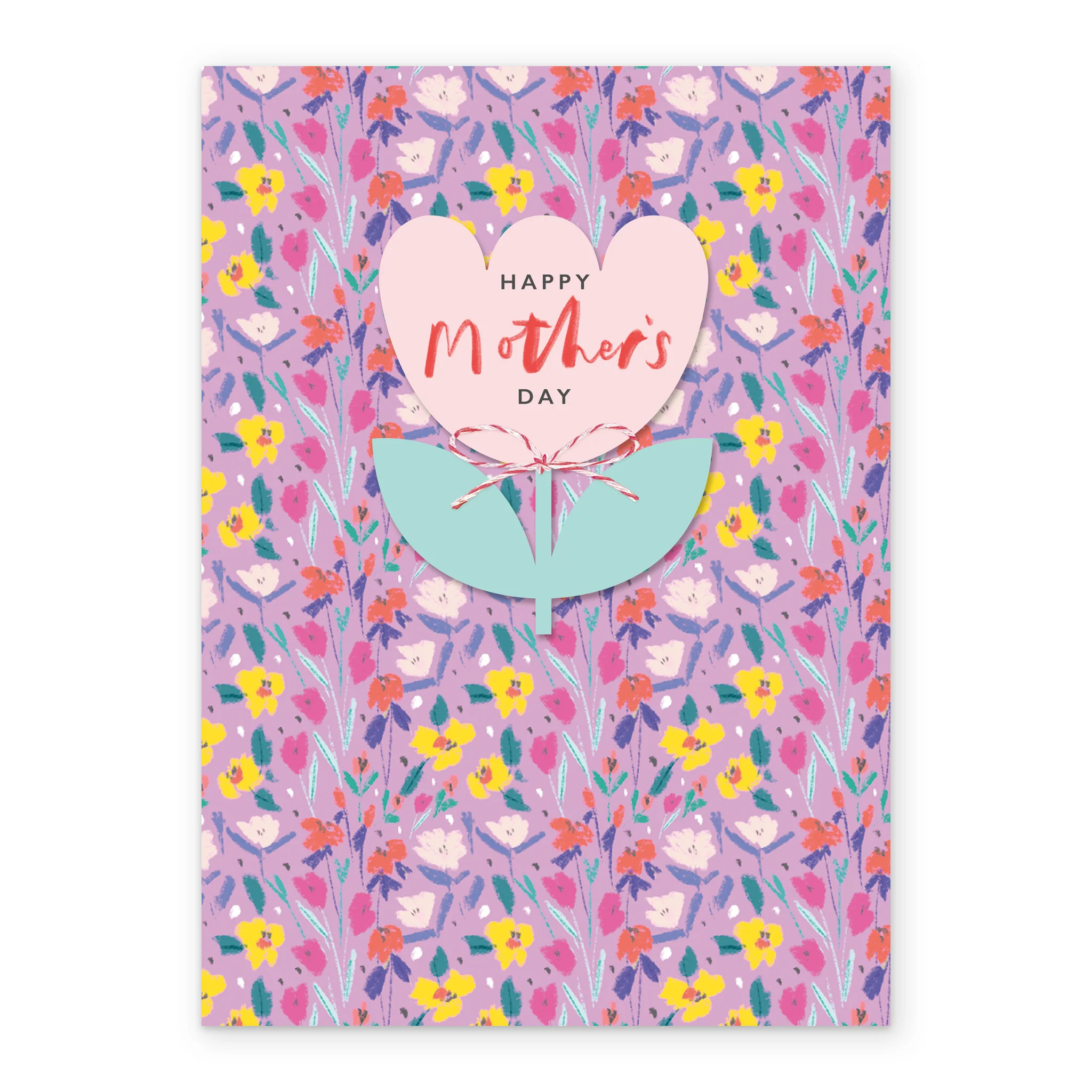 Personalised Floral Tulip Pattern Mother's Day Card - Image 2