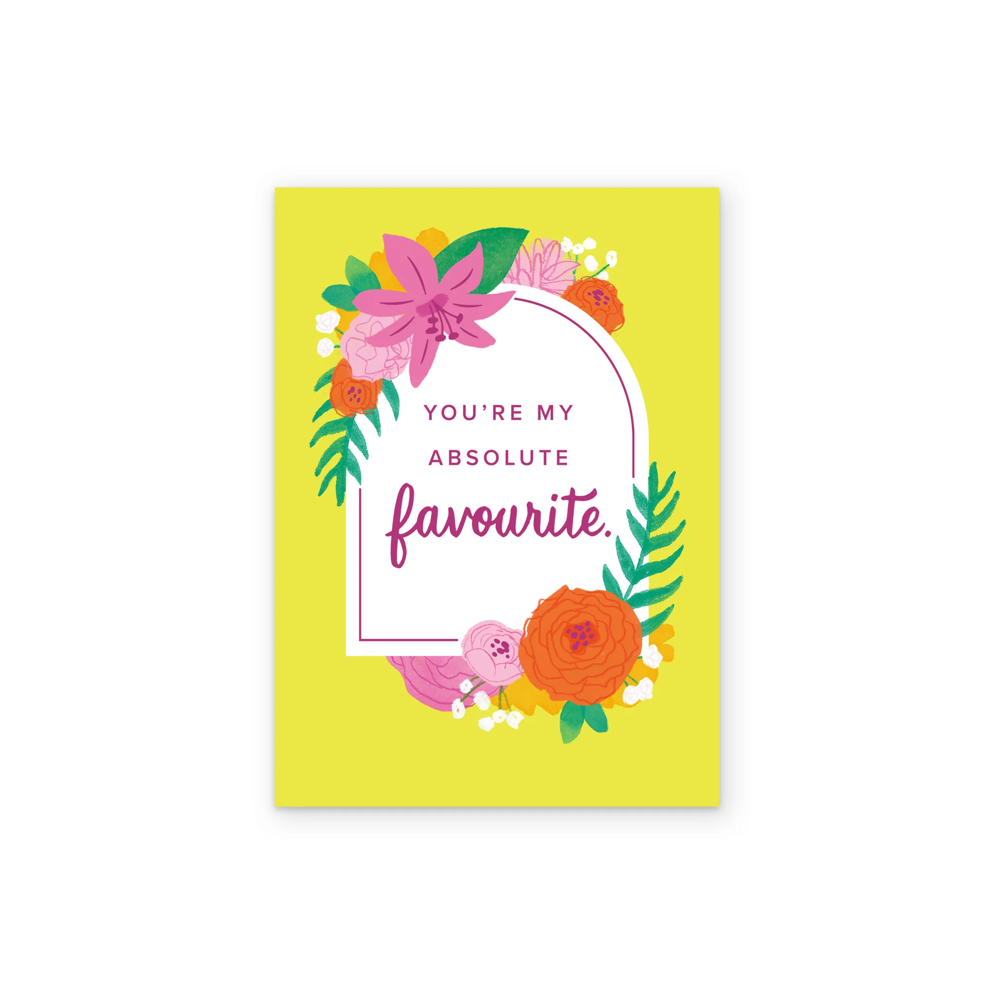 Personalised Floral 'You're My Favourite' Birthday Card - Image 2