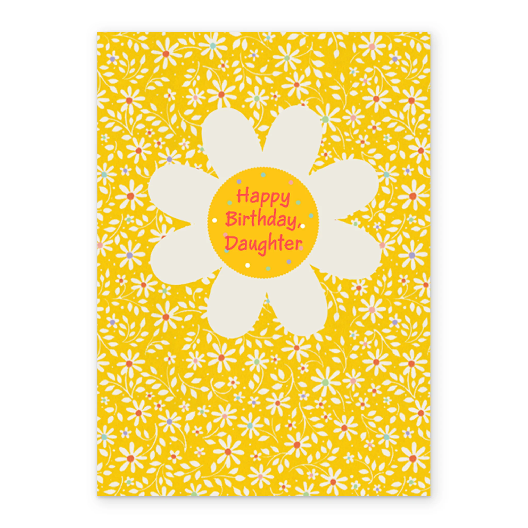 Personalised Flower Birthday Card For Daughter - Image 2