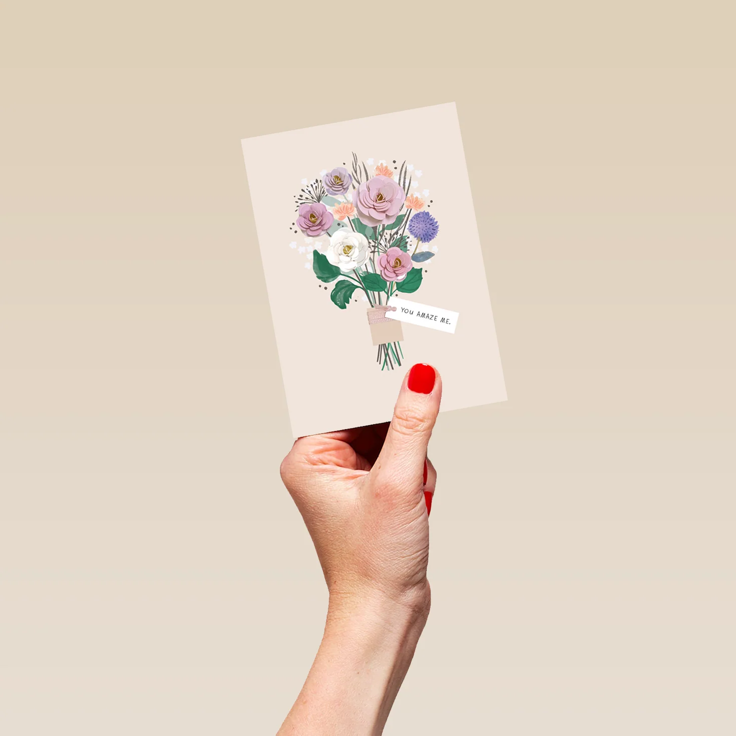 Personalised Flower Bouquet Mother's Day Card - Image 4
