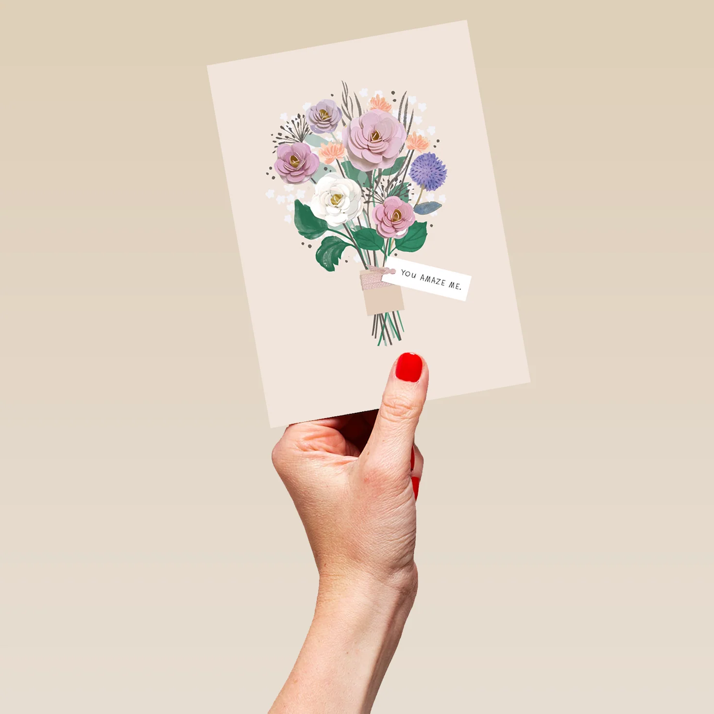 Personalised Flower Bouquet Mother's Day Card - Image 5