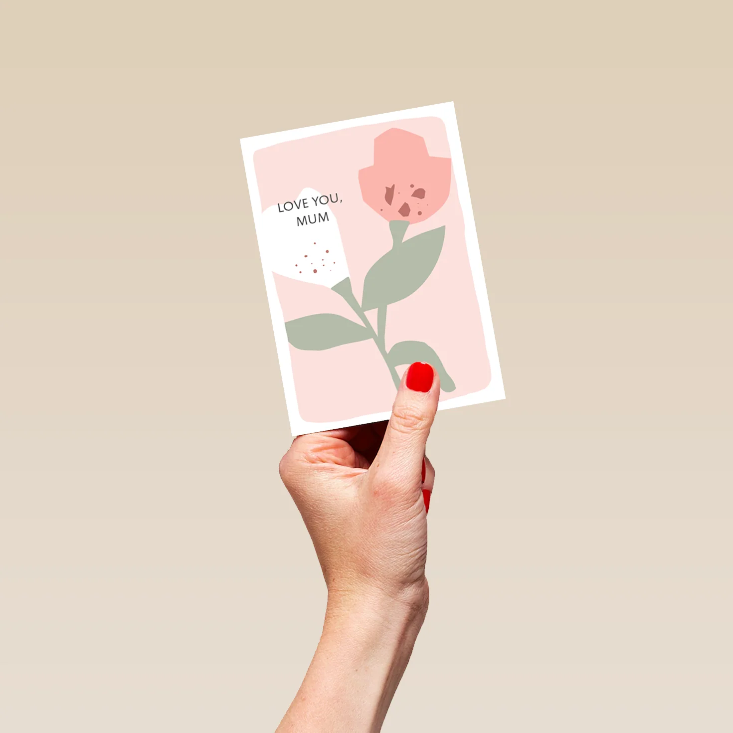 Personalised Flower Design For Mum Card - Image 4