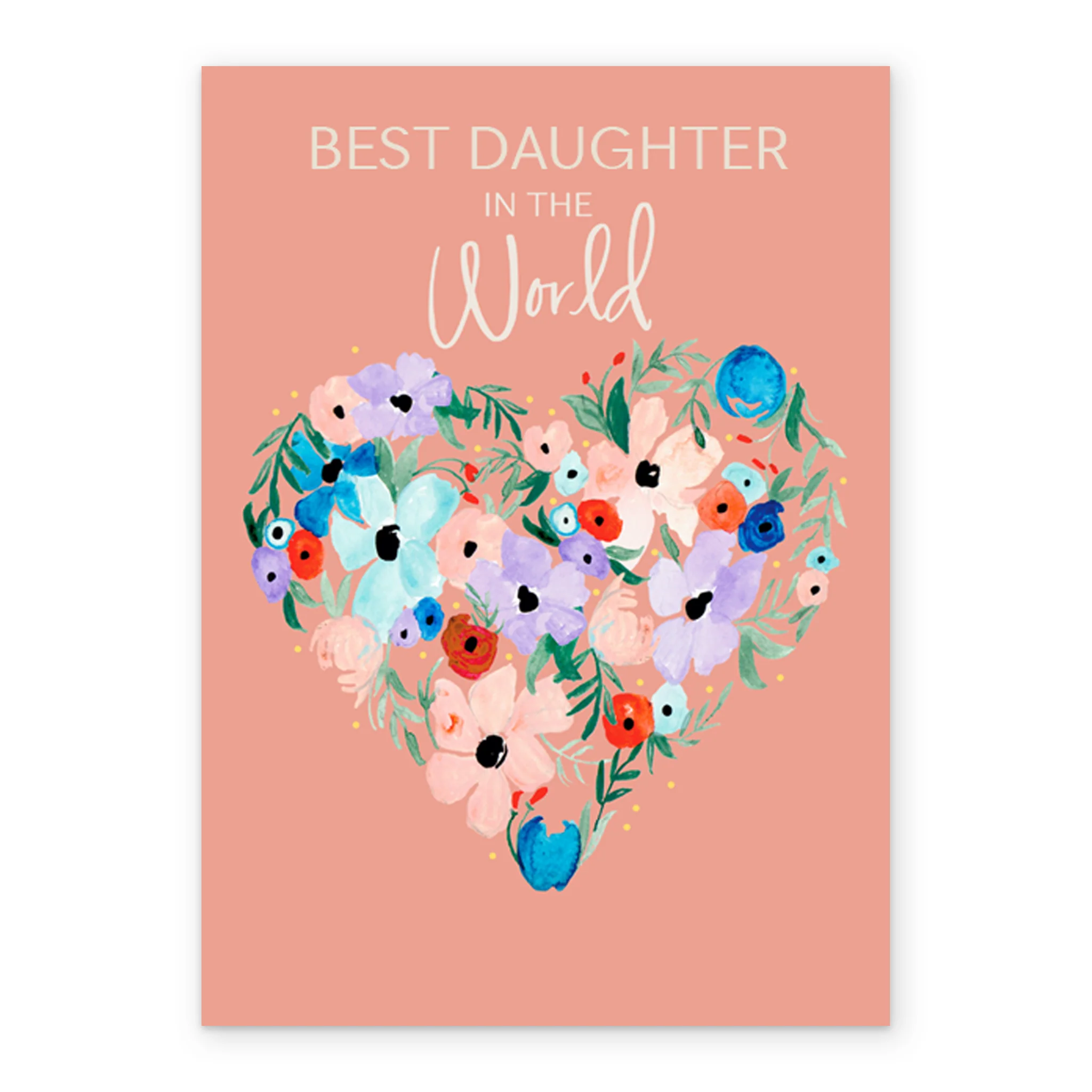 Personalised Flower Love Heart Card For Daughter - Image 2