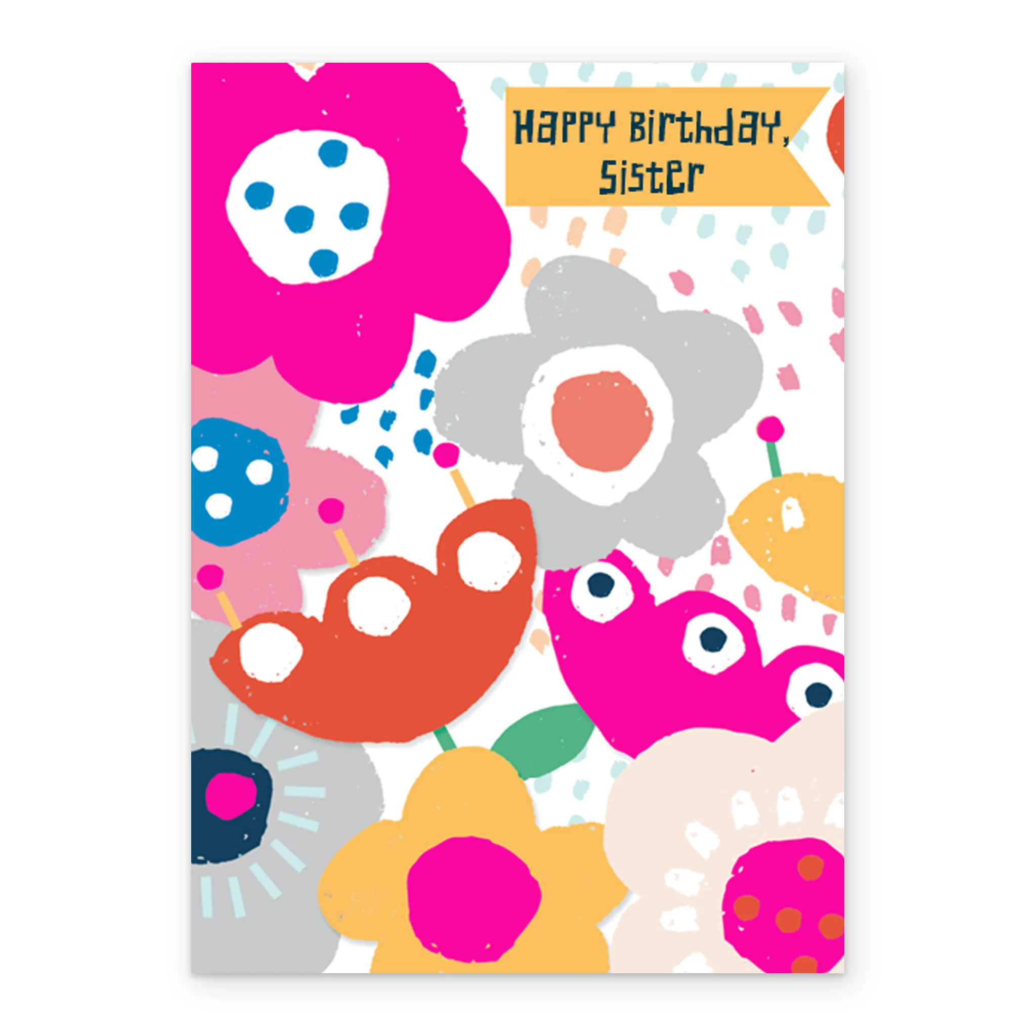 Personalised Flower Petals Sister Birthday Card - Image 2