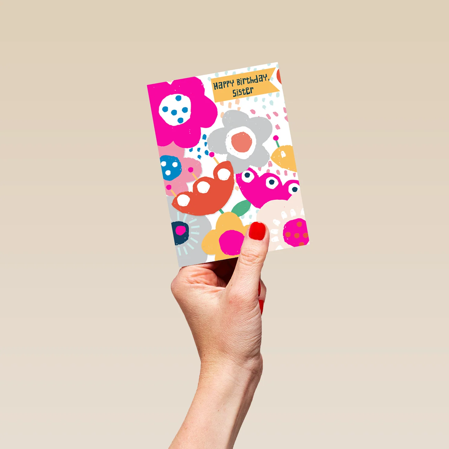 Personalised Flower Petals Sister Birthday Card - Image 4