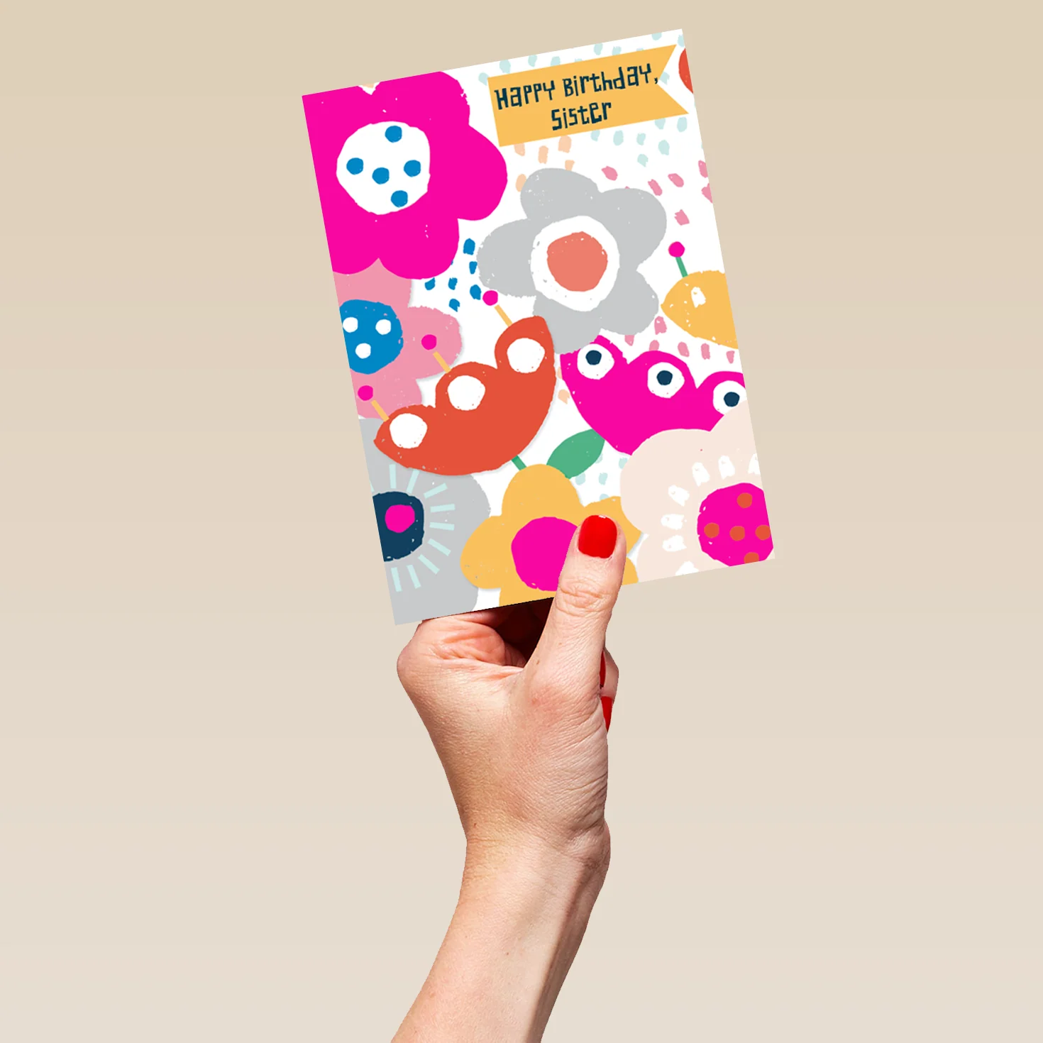 Personalised Flower Petals Sister Birthday Card - Image 5
