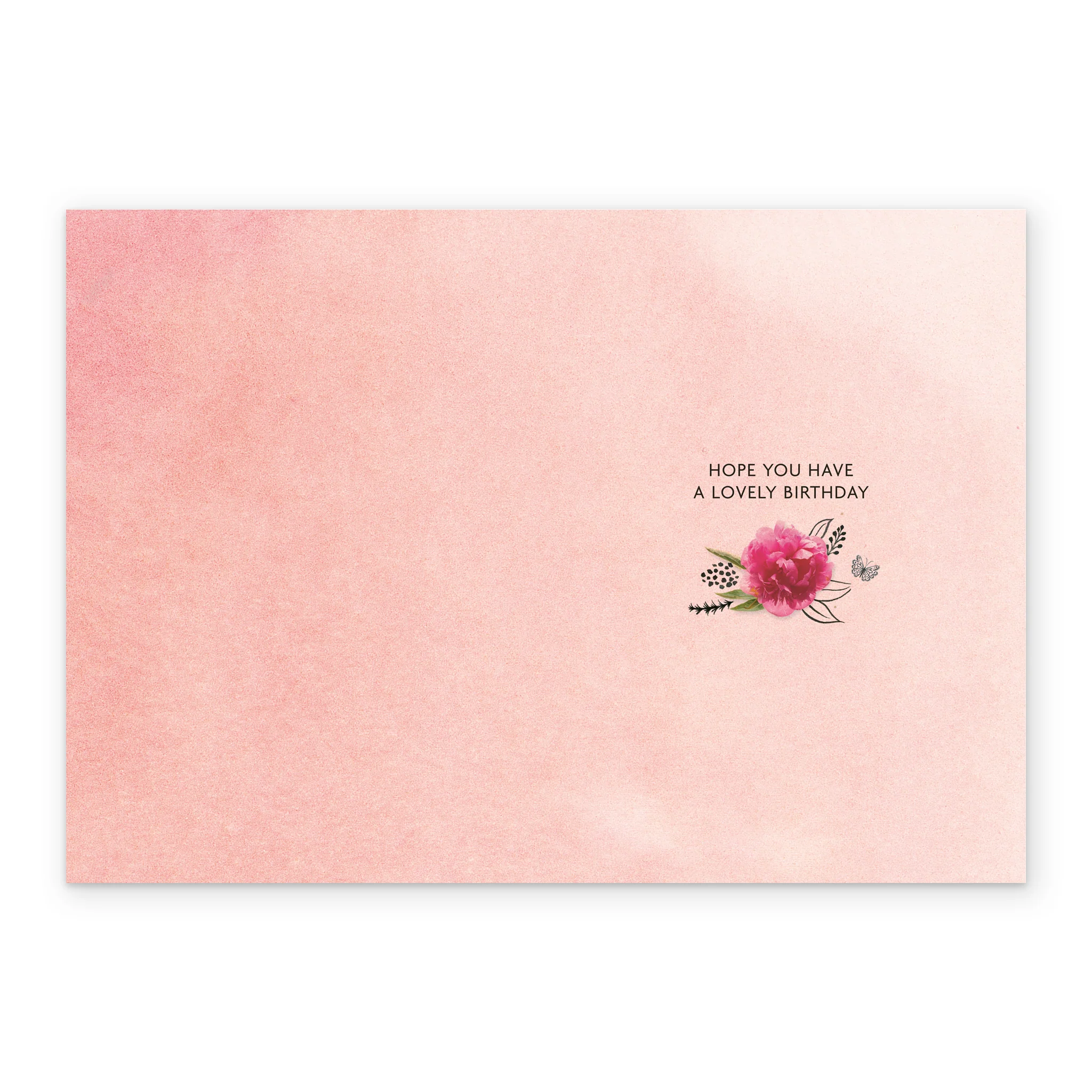 Personalised Flowers And Butterflies Birthday Card For Aunty - Image 3