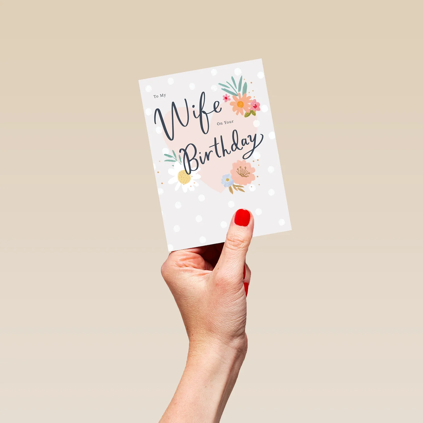 Personalised Flowers Birthday Card For Wife - Image 4