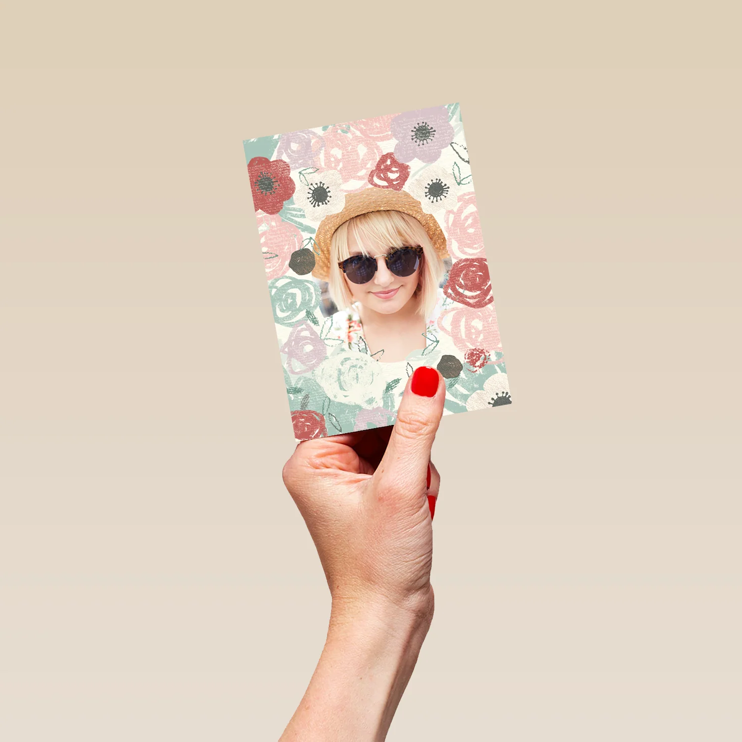 Personalised Flowers Photo Card For Sister - Image 4