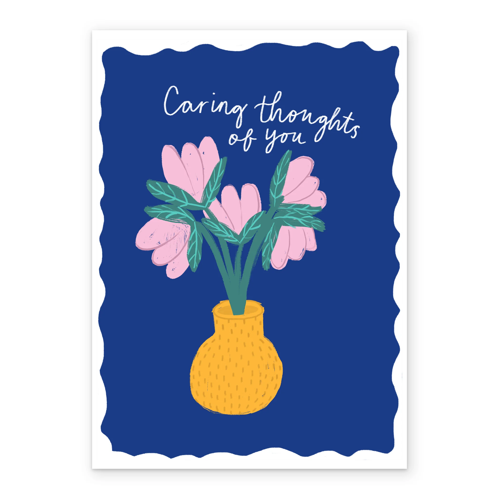 Personalised Flowers & Vase Thinking of You Card - Image 2