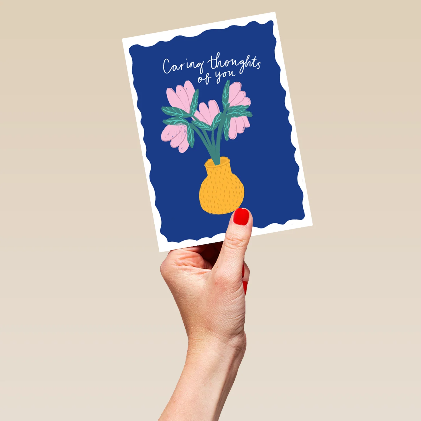 Personalised Flowers & Vase Thinking of You Card - Image 5