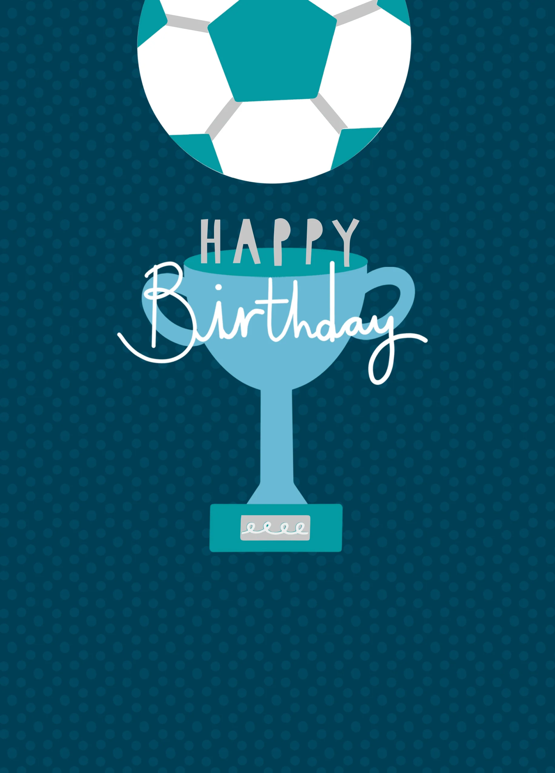Personalised Football Birthday Card For Him