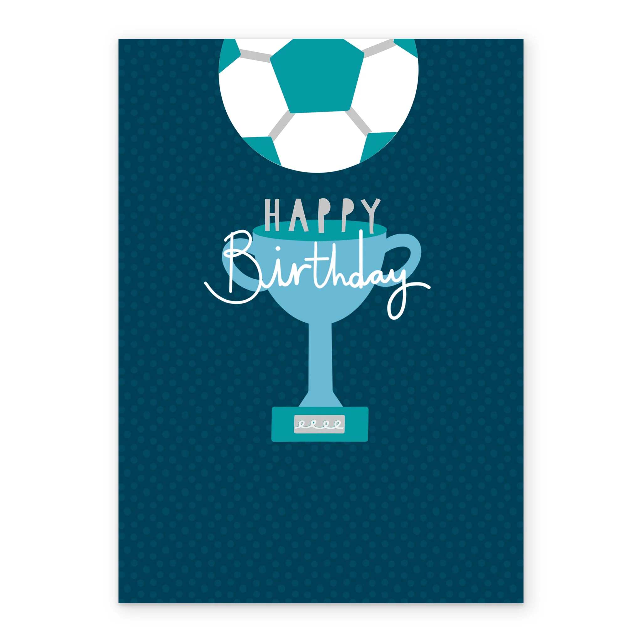 Personalised Football Birthday Card For Him - Image 2