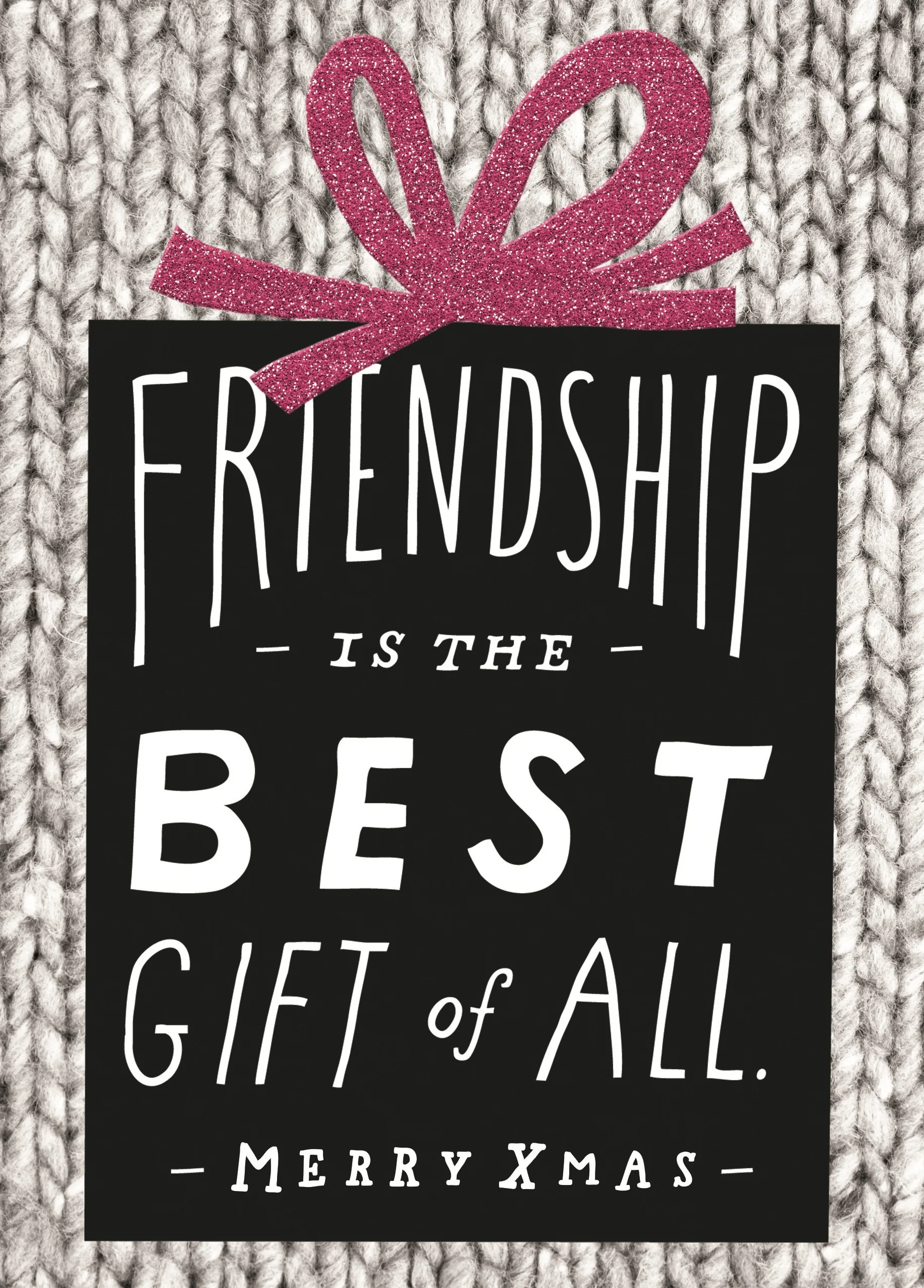 Personalised For Best Friend Gift Merry Christmas Card
