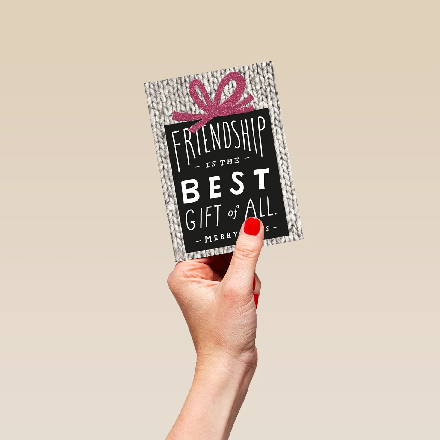 Personalised For Best Friend Gift Merry Christmas Card - Image 4