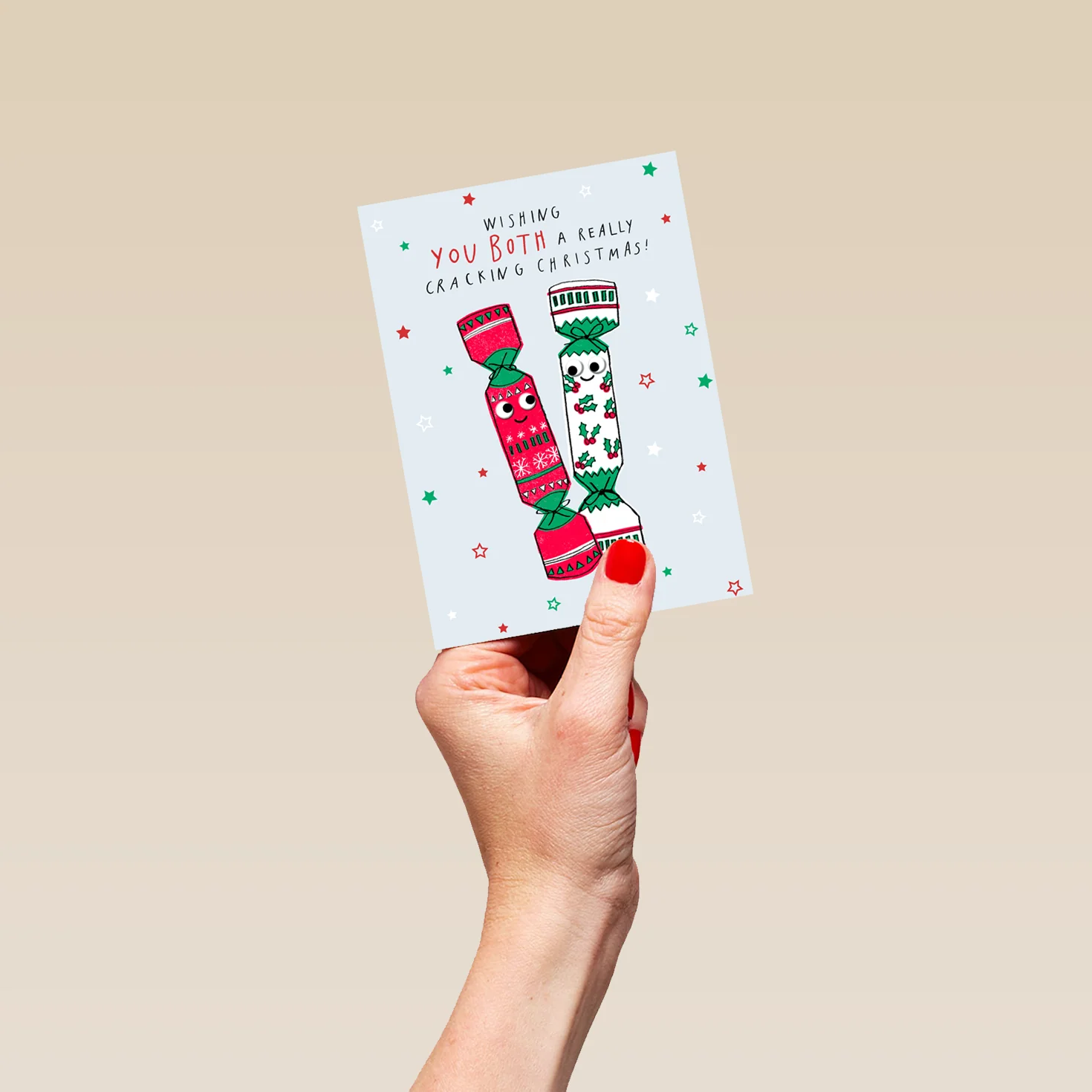 Personalised For Both Christmas Crackers Card - Image 4