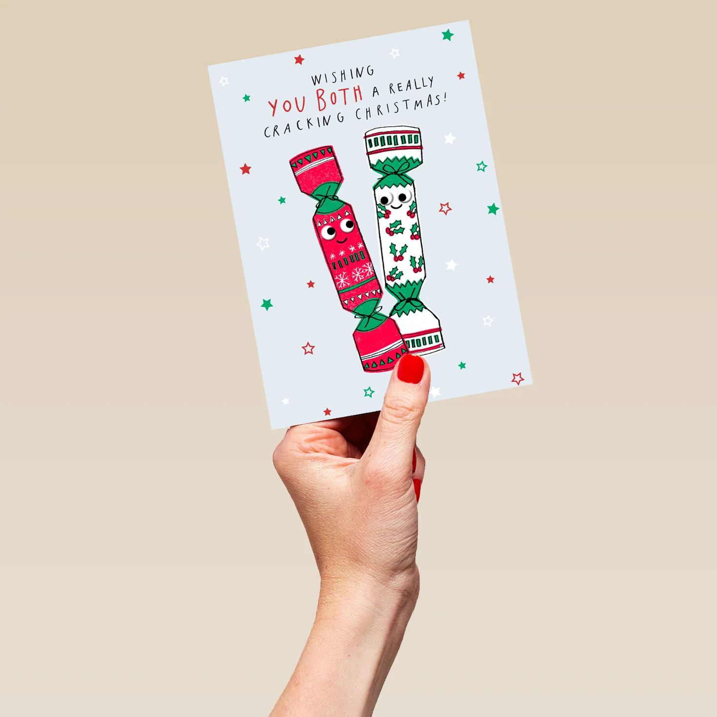 Personalised For Both Christmas Crackers Card - Image 5