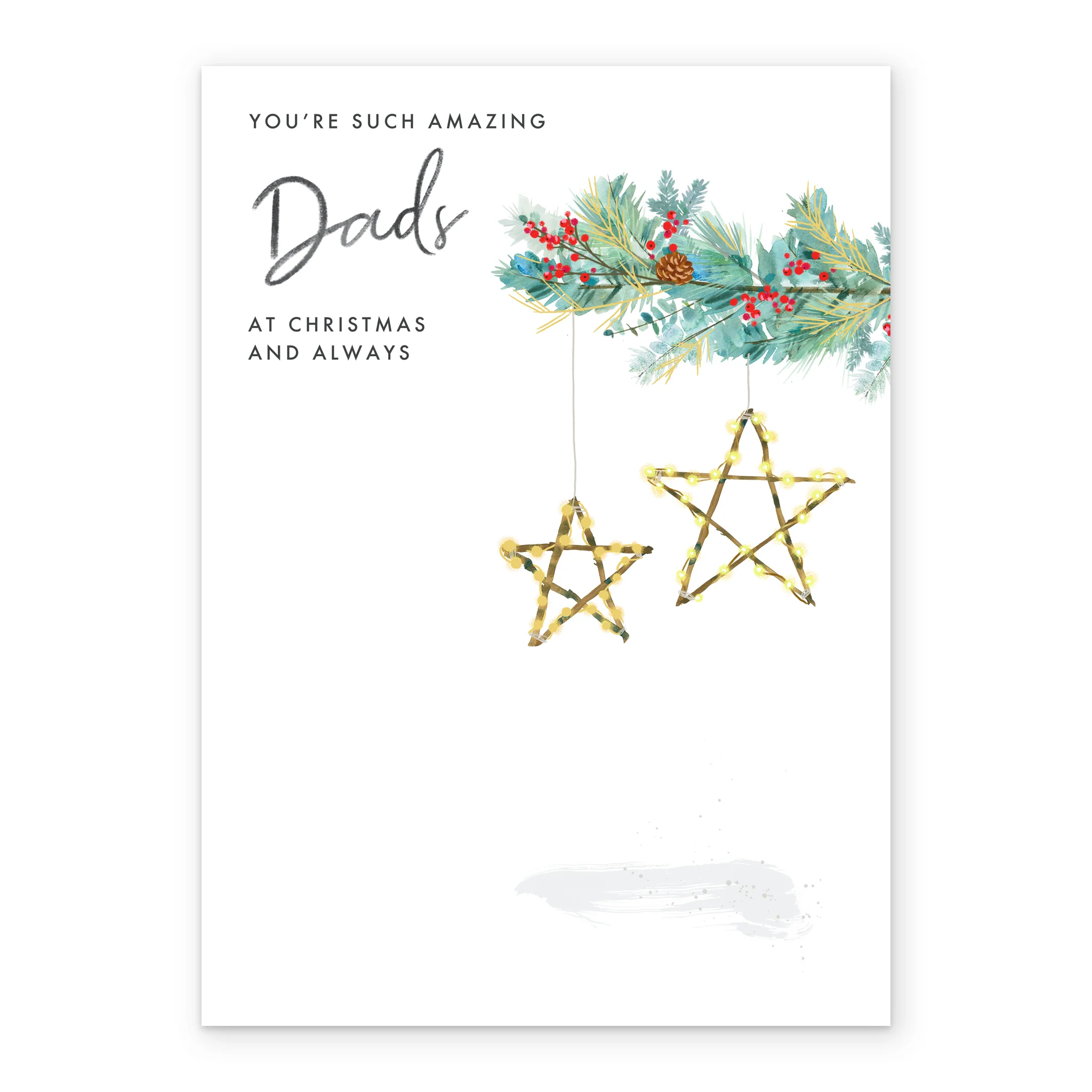 Personalised For Both Dads Classic Christmas Card - Image 2