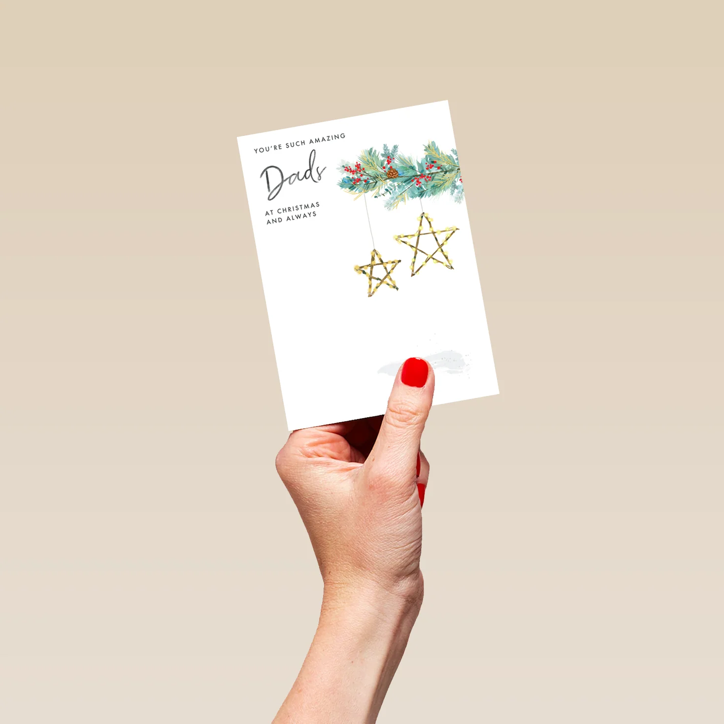 Personalised For Both Dads Classic Christmas Card - Image 4