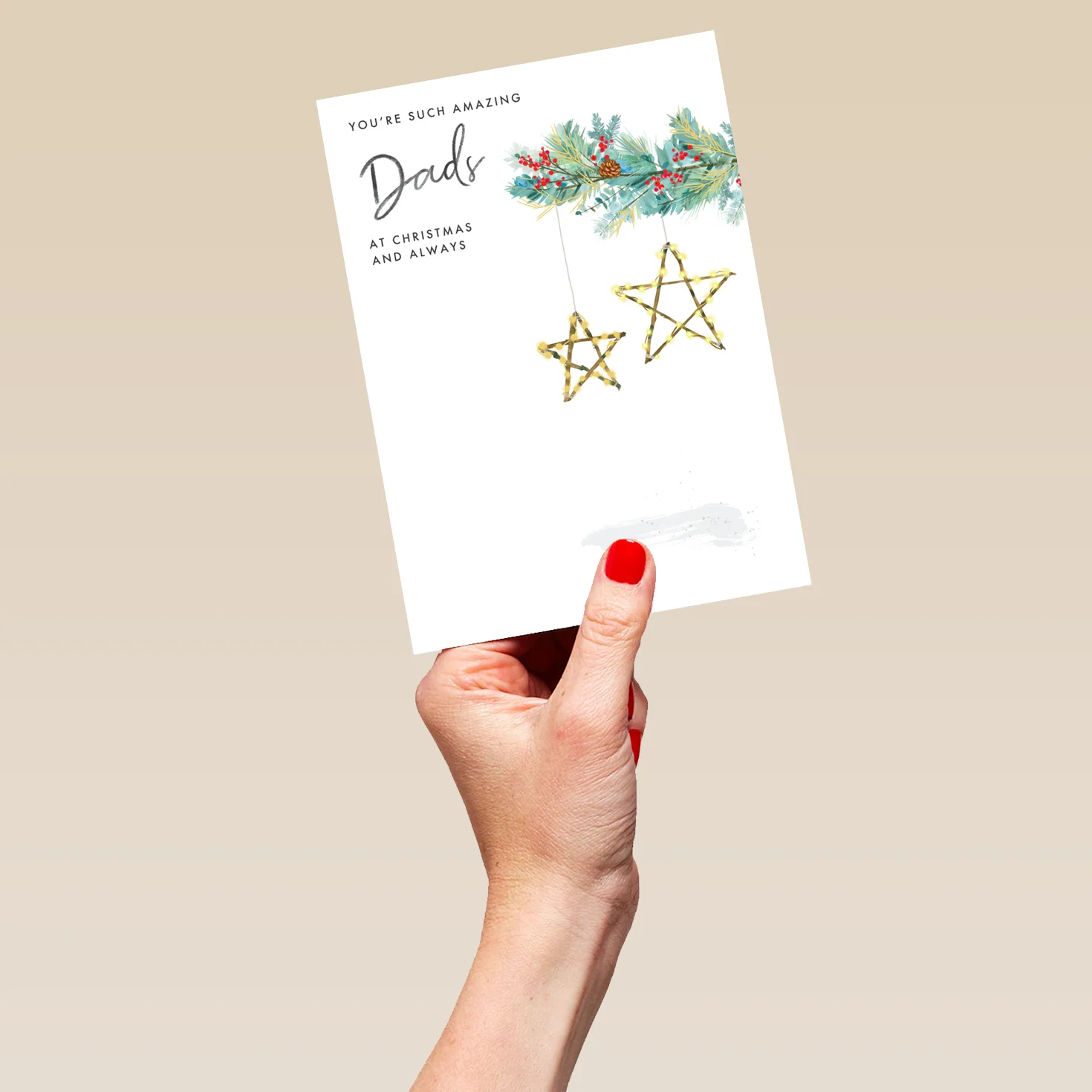 Personalised For Both Dads Classic Christmas Card - Image 5