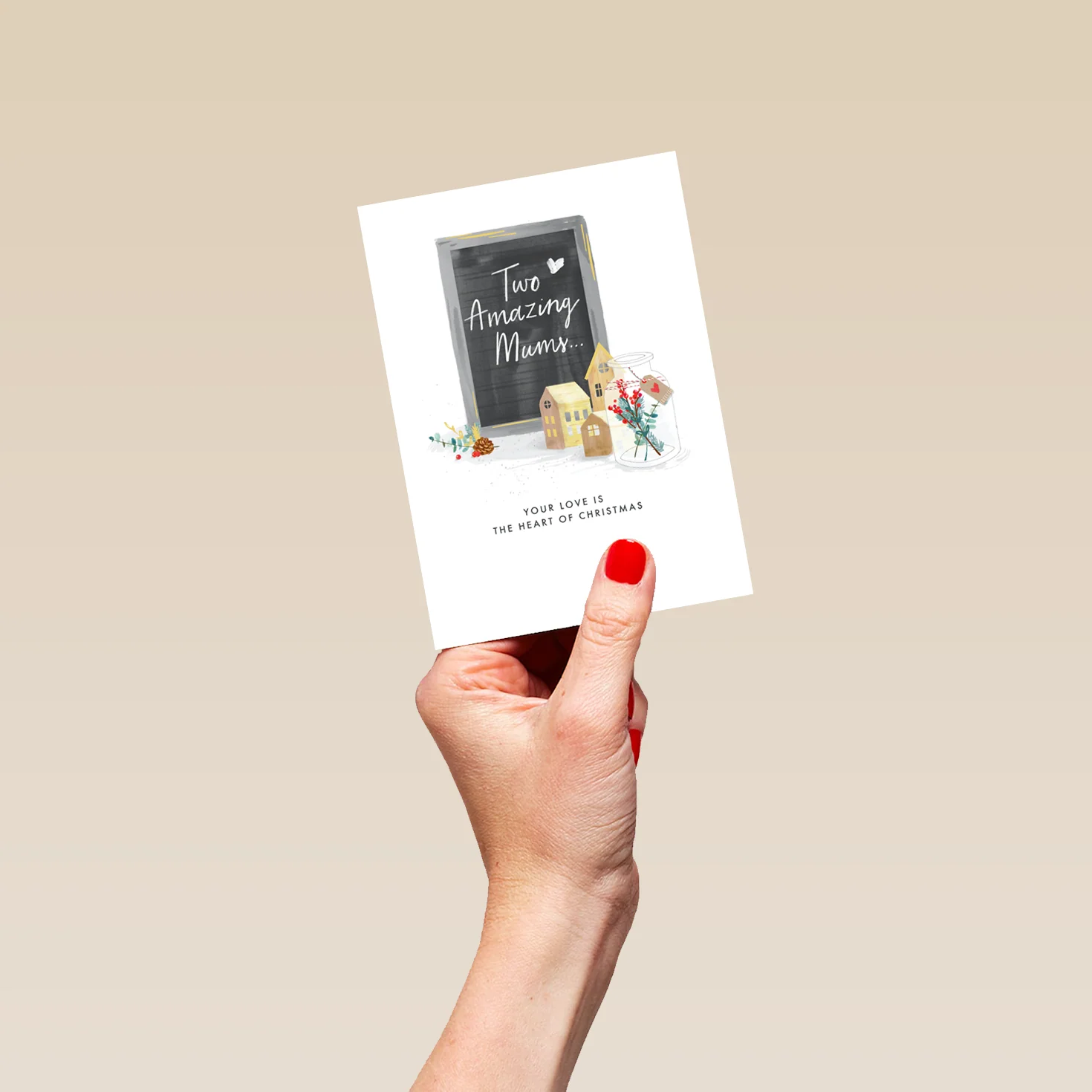 Personalised For Both Mums Classic Christmas Card - Image 4