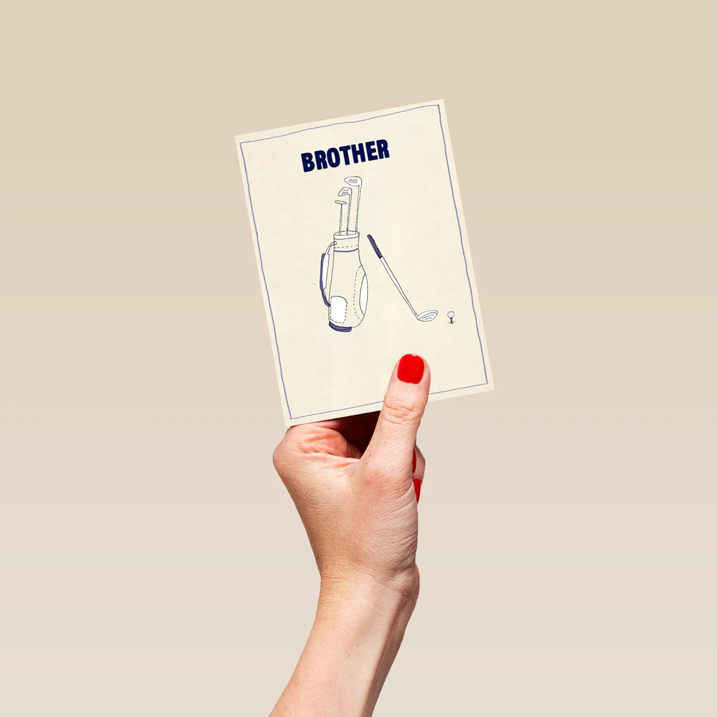 Personalised For Brother Classic Editable Text Card - Image 4