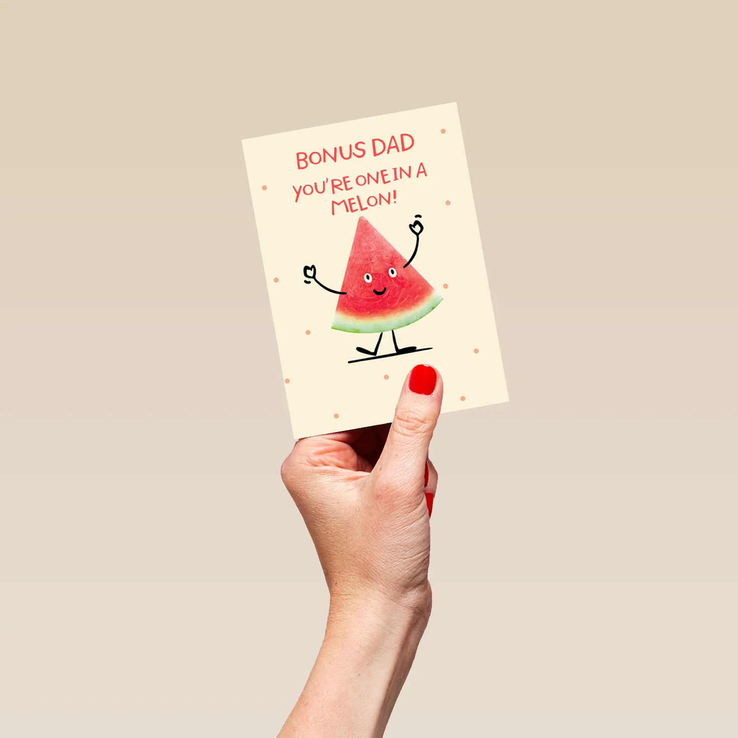 Personalised For Dad Editable Funny One In A Melon Father's Day Card - Image 4