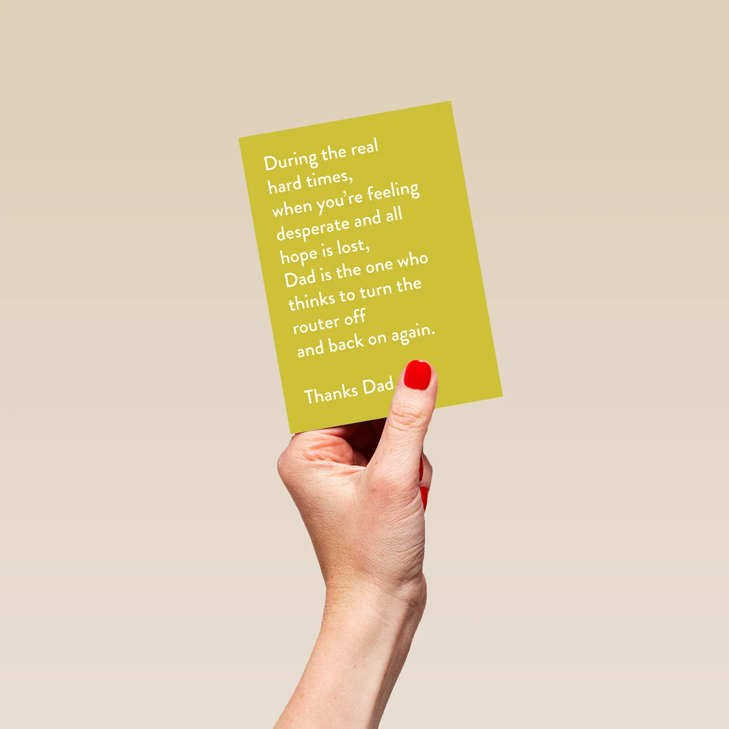 Personalised For Dad Funny Switch Off And On Again Father's Day Card - Image 4